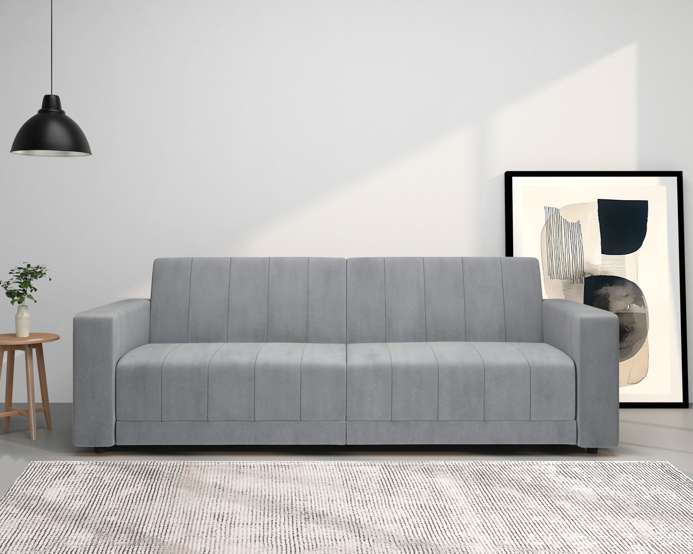 Dorel Home 3-Sitzer »Allie II Schlafsofa 225 cm« Bett-Funktion (108/190cm), günstig online kaufen
