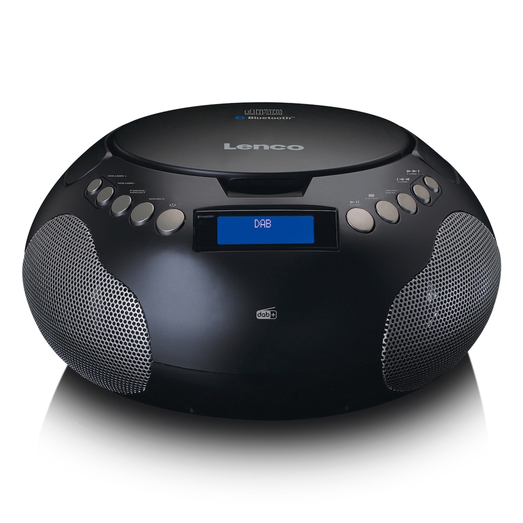 Lenco Digitalradio (DAB+) »SCD-341BK - Boombox mit DAB+/ FM radio und Bluetooth«