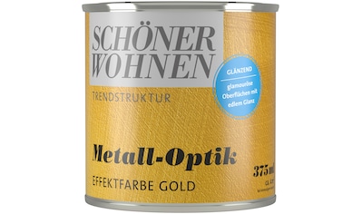 SCHÖNER WOHNEN-Kollektion Wandfarbe »Trendstruktur Metall-Optik«, 375 ml, gold,... kaufen