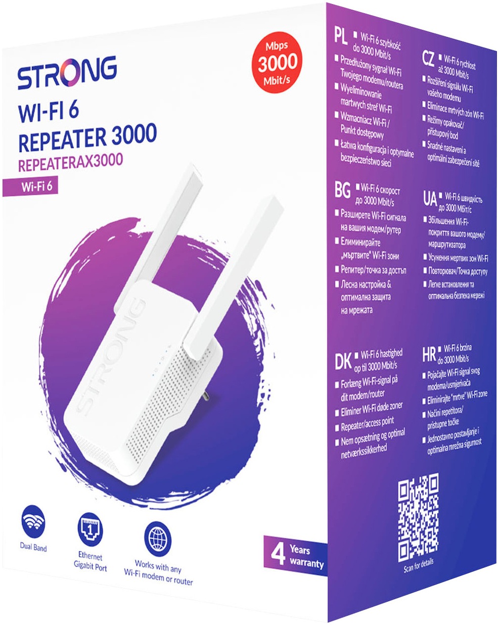 Strong WLAN-Repeater »Dualband WLAN Repeater, WiFi 6, Accesspoint«, (1 St.)