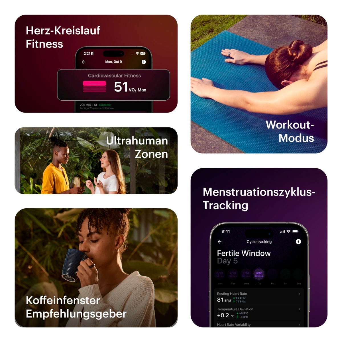 Ultrahuman Activity Tracker »Ring AIR - Größe 12«