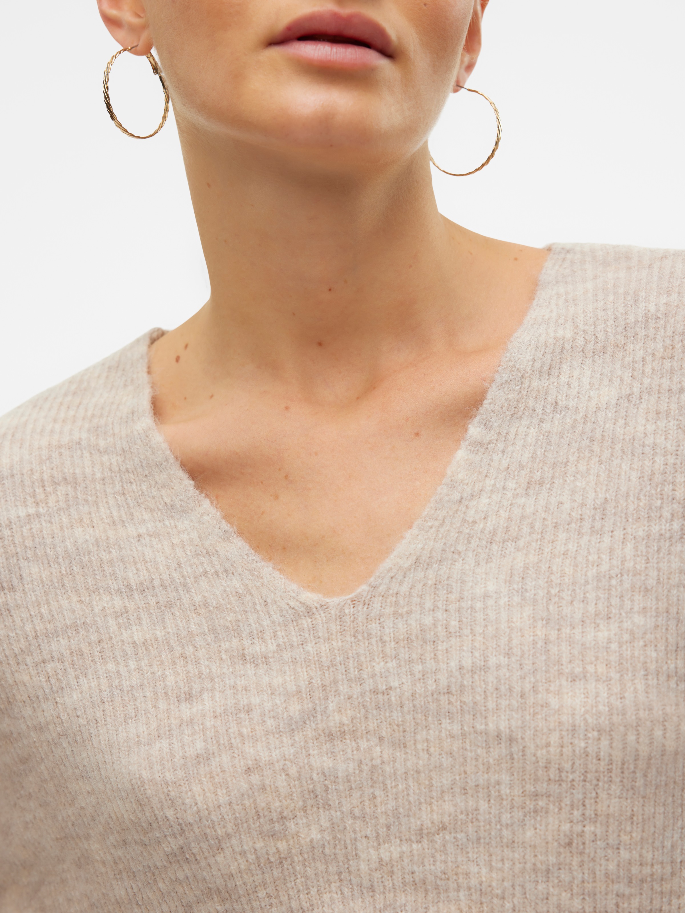 Vero Moda »VMCREWLEFILE LS V-NECK BLOUSE NOOS«