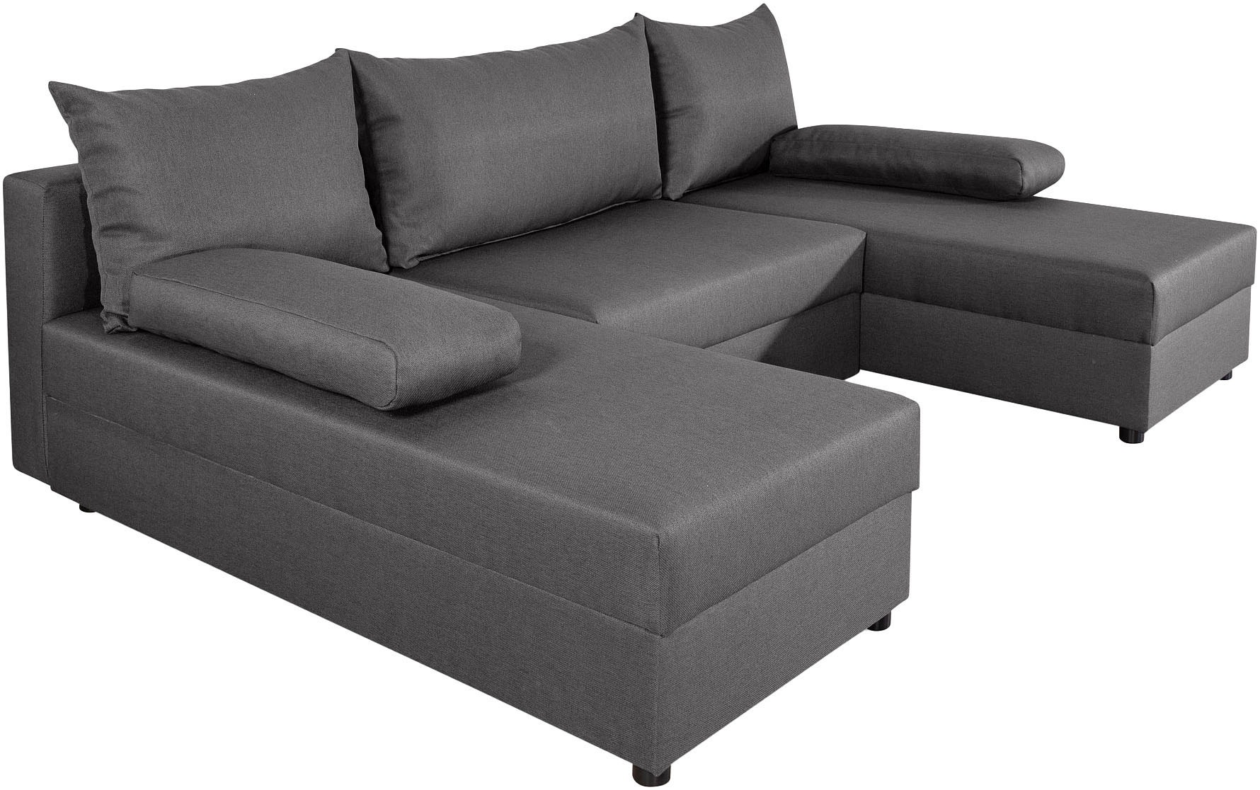COLLECTION AB Wohnlandschaft »Pico U-Form«, Wohnlandschaft,2 X Ottomane,Polyätherschaum Polsterung