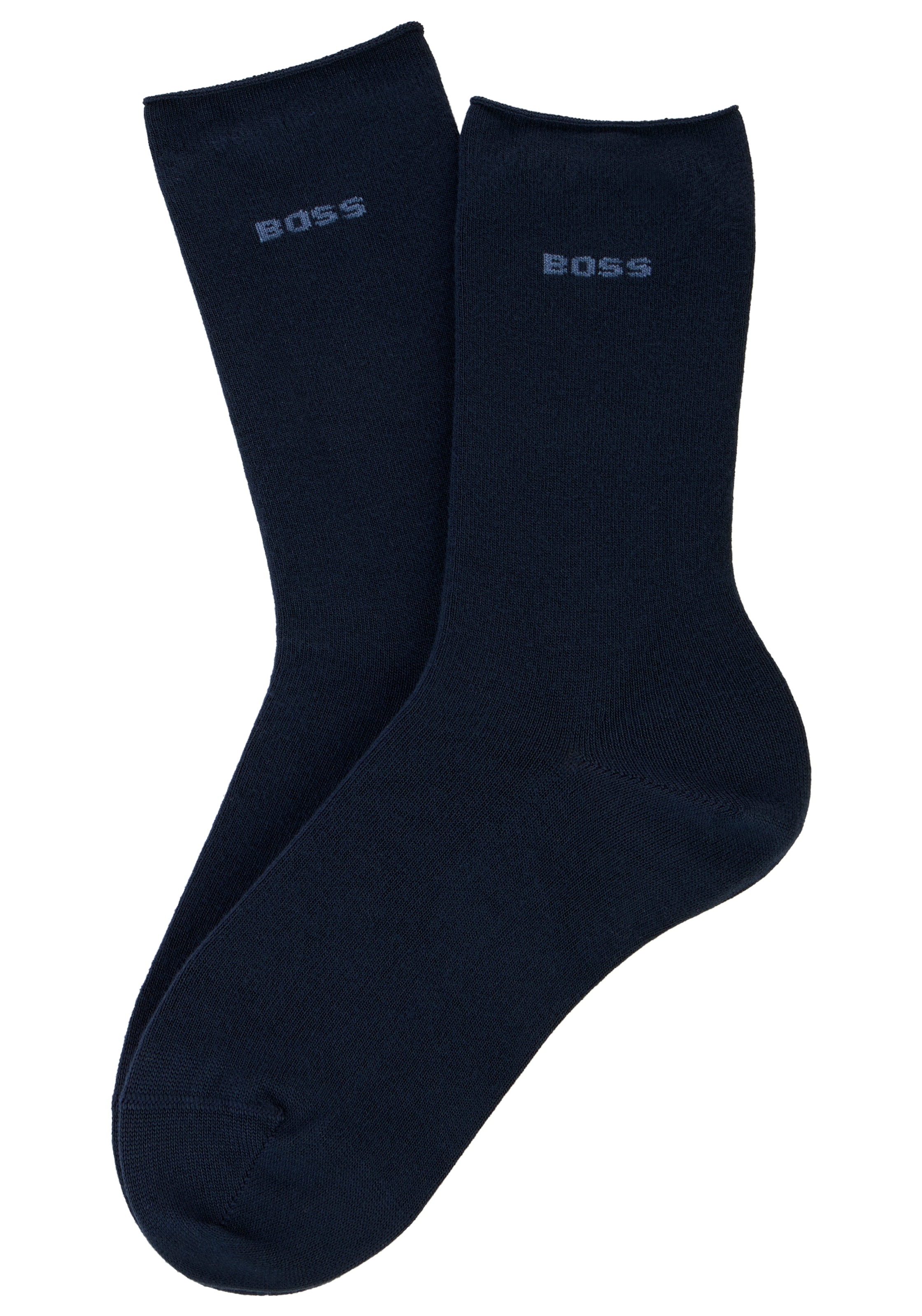 BOSS Socken 2 Paar tlg. mittelhoch, verstärkte Zehen- und Fersenpartie
