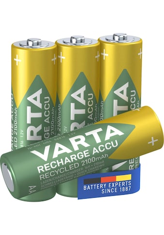 wiederaufladbare Batterien »wiederaufladbare Akkus«, 1,2 V, (Packung, 4 St.), VARTA...