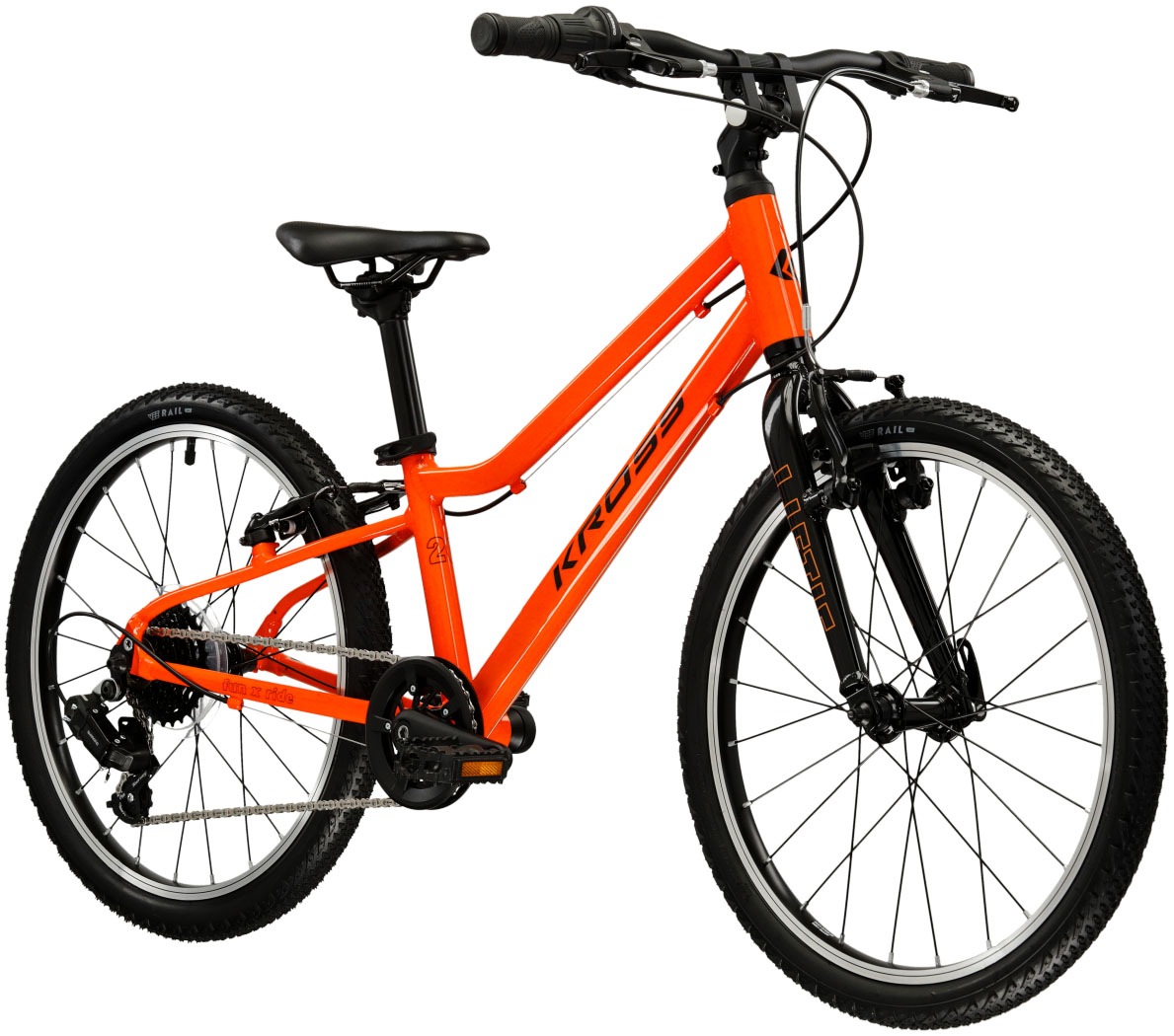 Kross Kinderfahrrad »KROSS Kinderrad Lightweight Liftie 20" orange«, 7 Gang, Shimano, TOURNEY TY200 Schaltwerk, Kettenschaltung