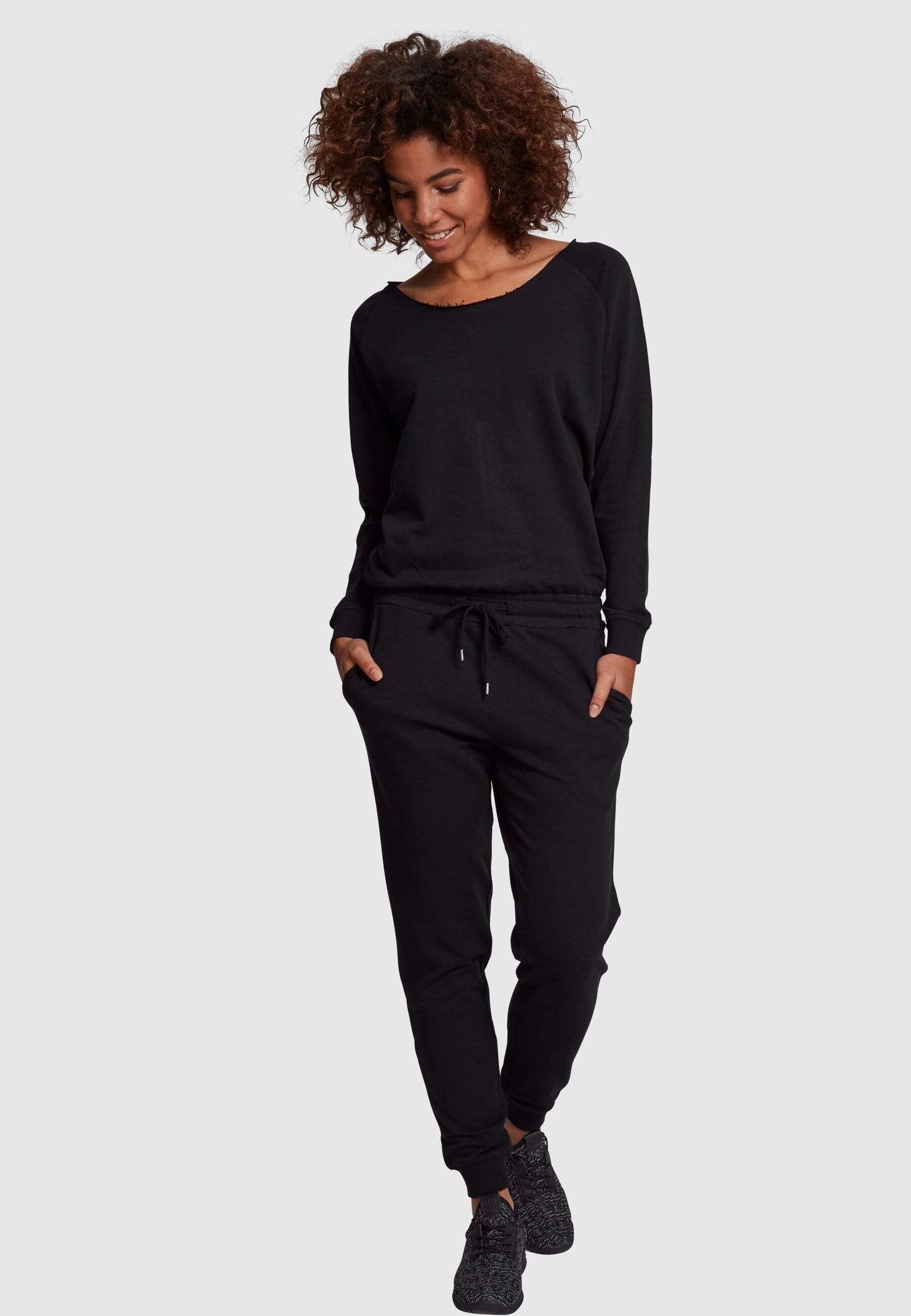 URBAN CLASSICS Jumpsuit »Urban Classics Damen Ladies Long Sleeve Terry Jumpsuit« 1 Stk.