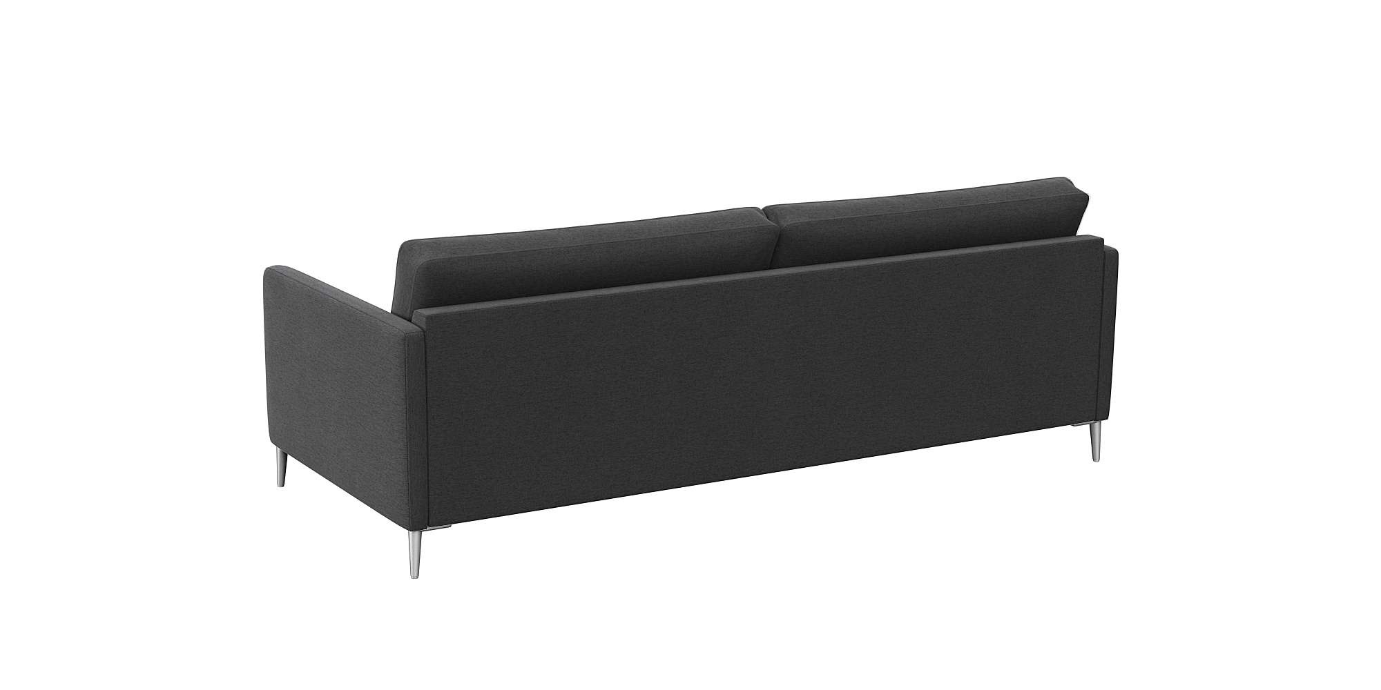 FLEXLUX 3-Sitzer »Fiore, super Sitzkomfort durch Kaltschaum im Sitz«, schmale Armlehnen, Füße Alu