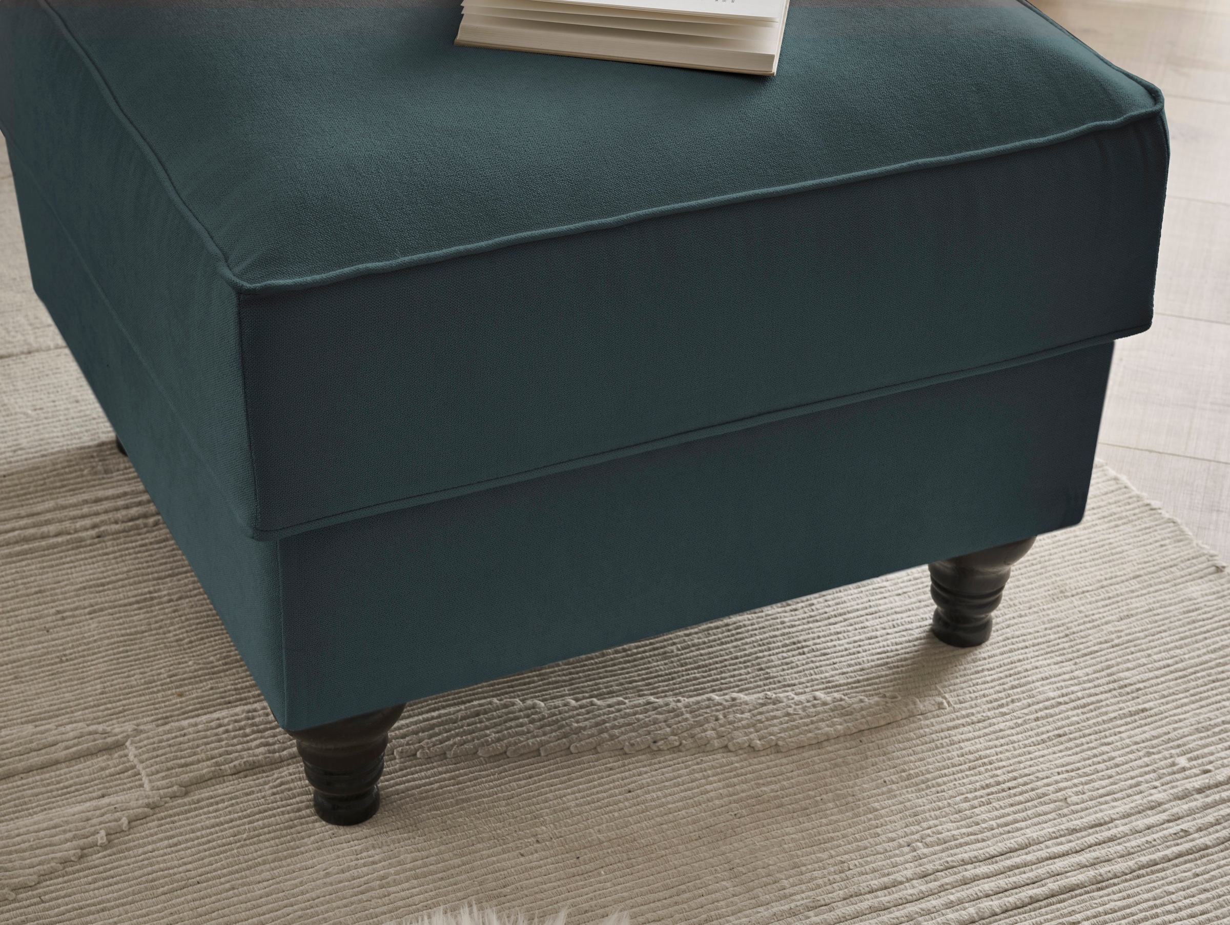Home affaire Sessel »WESTMINSTER«, (Set, 2 St., 1Sessel, 1 Hocker), mit Federkern-Polsterung