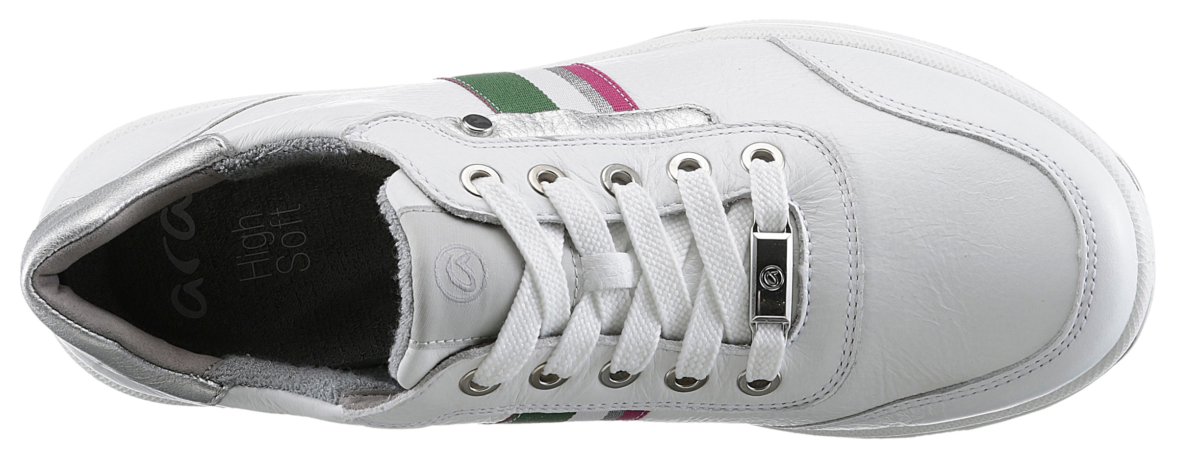 Ara Sneaker »SAPPORO«, in Komfortweite H = sehr weit, Freizeitschuh, Halbschuh, Schnürschuh