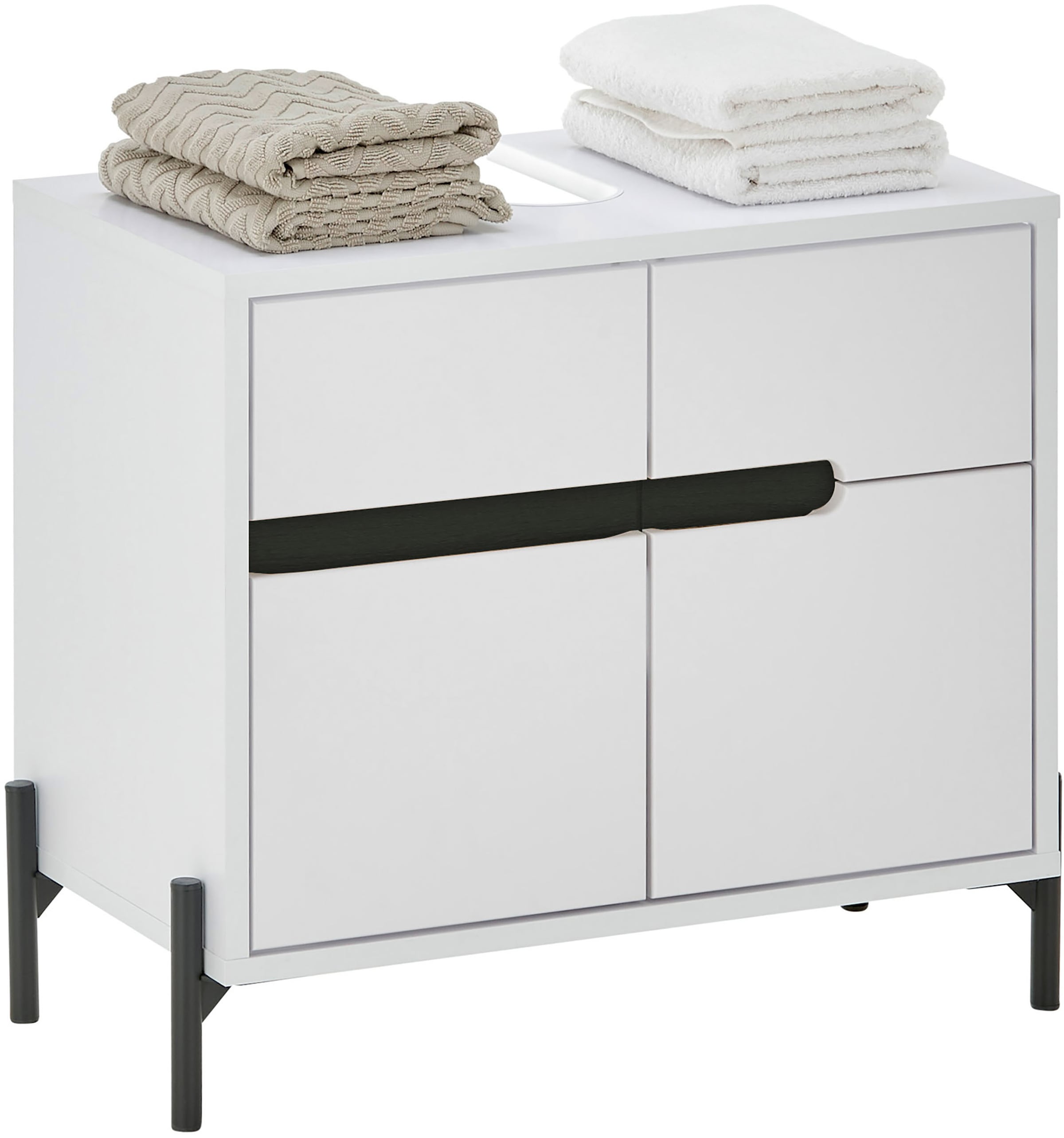 BASIC by Balculina Waschbeckenunterschrank »Avanto B/H/T 60x55x35 cm« 1 Stk. tlg. Breite 60cm, Softclose für Türen, FSC-Mix 70%