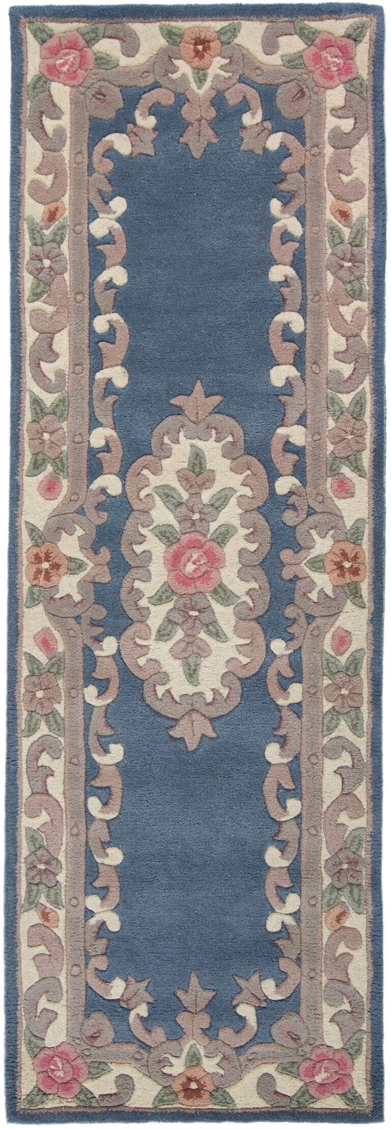 FLAIR RUGS Läufer »Aubusson« rechteckig 10 mm Höhe Wolle, Teppich, Wohnzimm günstig online kaufen