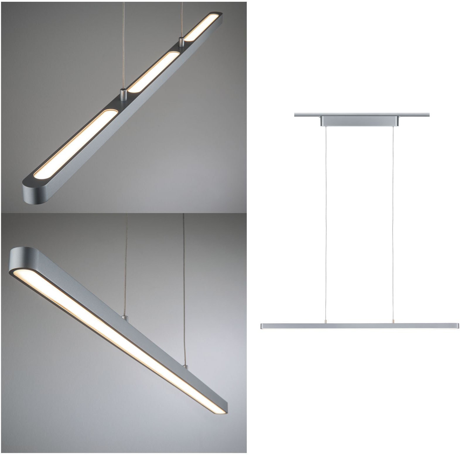 Paulmann Schienensystem-Leuchten »URail Pendel Lento 1800lm 41W 2700K dimmb günstig online kaufen