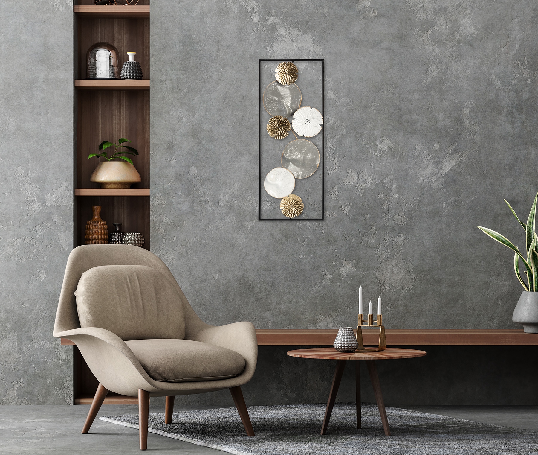 Bönninghoff Metallbild »ABSTRAKT 25x61 cm – Deko modern«