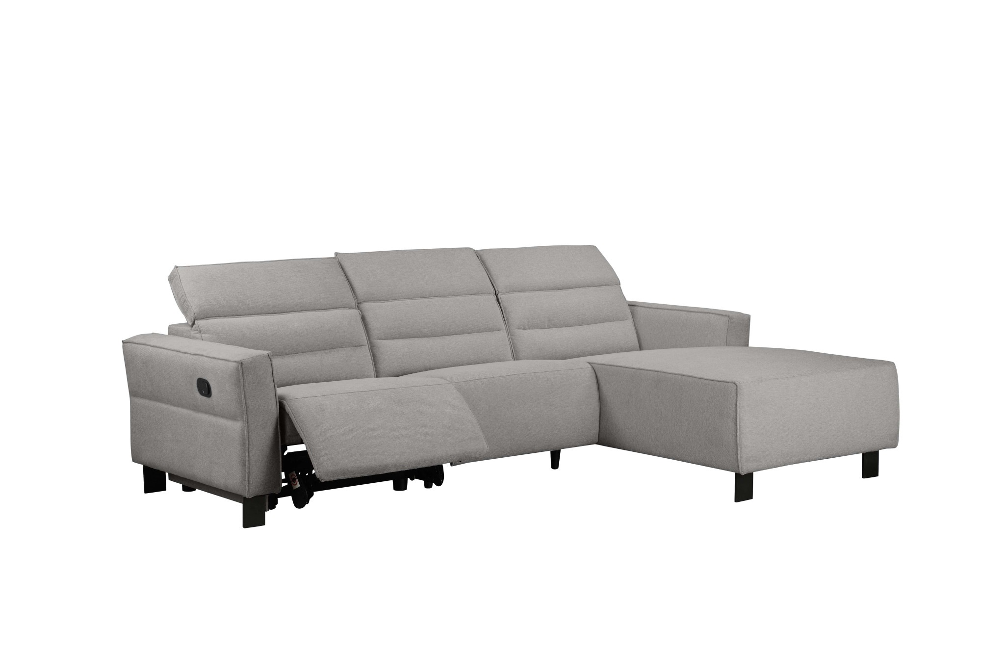 Places of Style Ecksofa »Carpari, L-Form, 263 cm, manuelle o. elektrische Relaxfunktion,«, USB A/C und Kopfteilverstellg