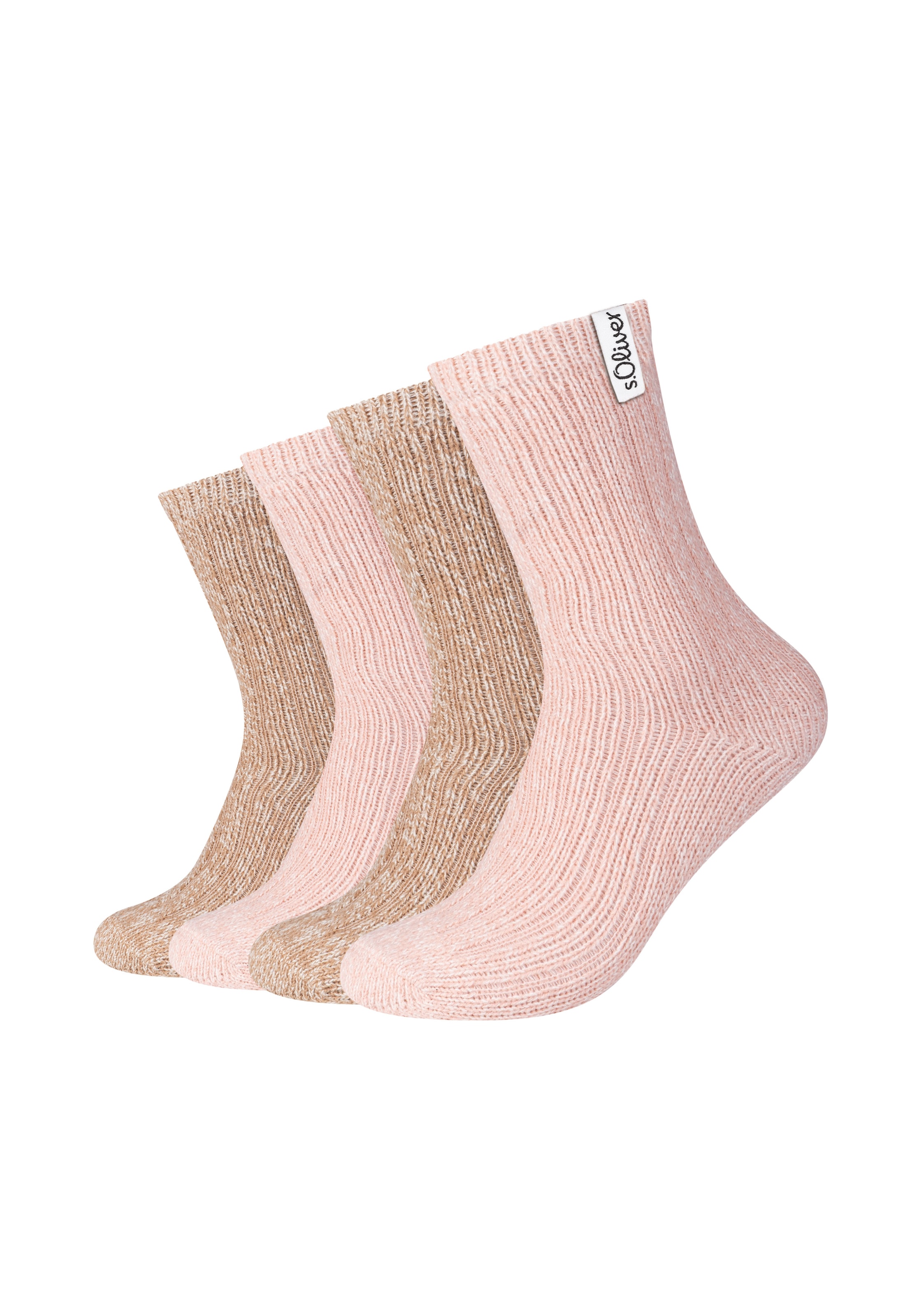 s.Oliver Socken wärmende, kuschelige Qualität, mit weichen Zehennähten