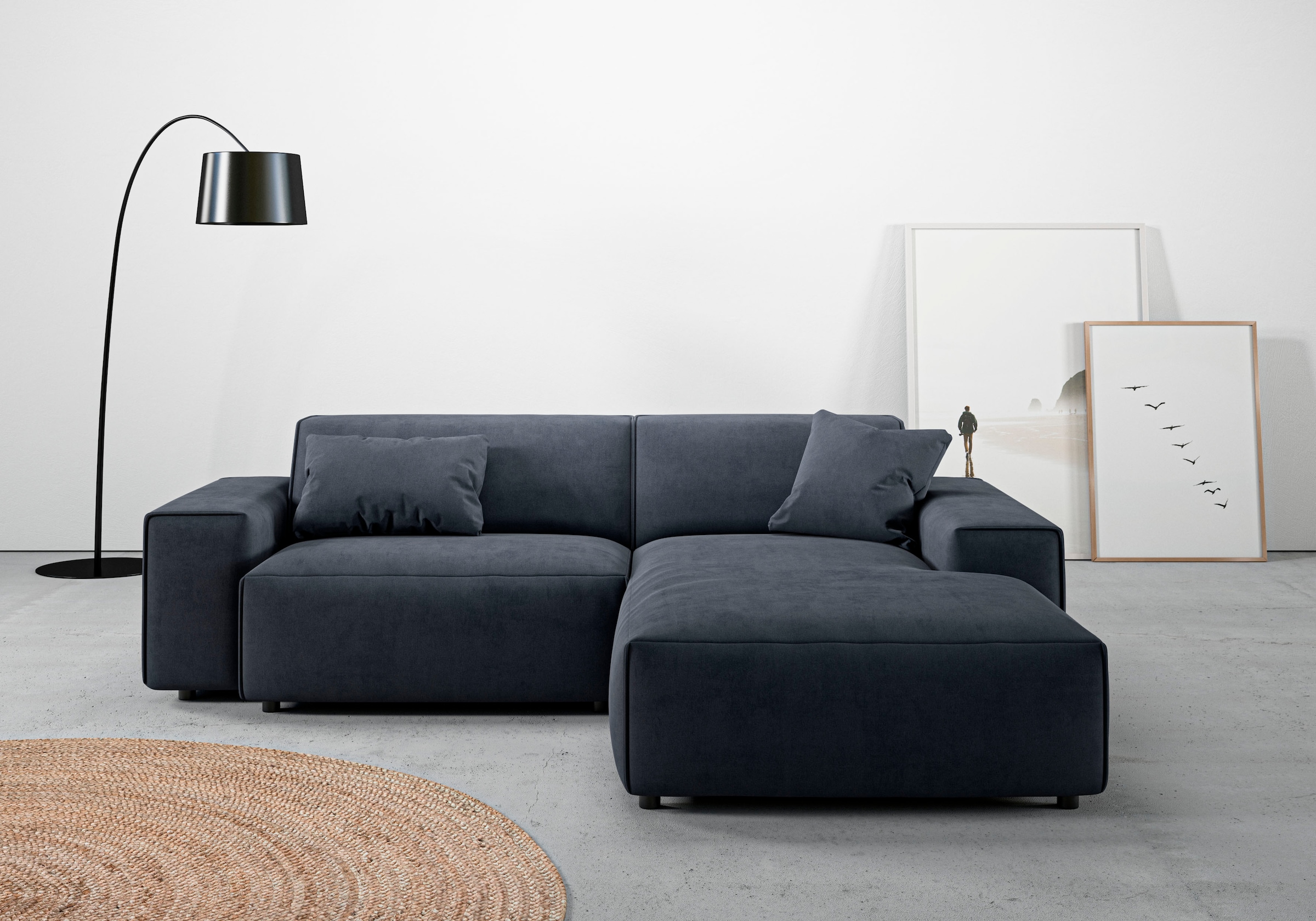 andas Ecksofa »Glimminge L-Form auch in Breitcord, Feincord + Easy care-Bez günstig online kaufen