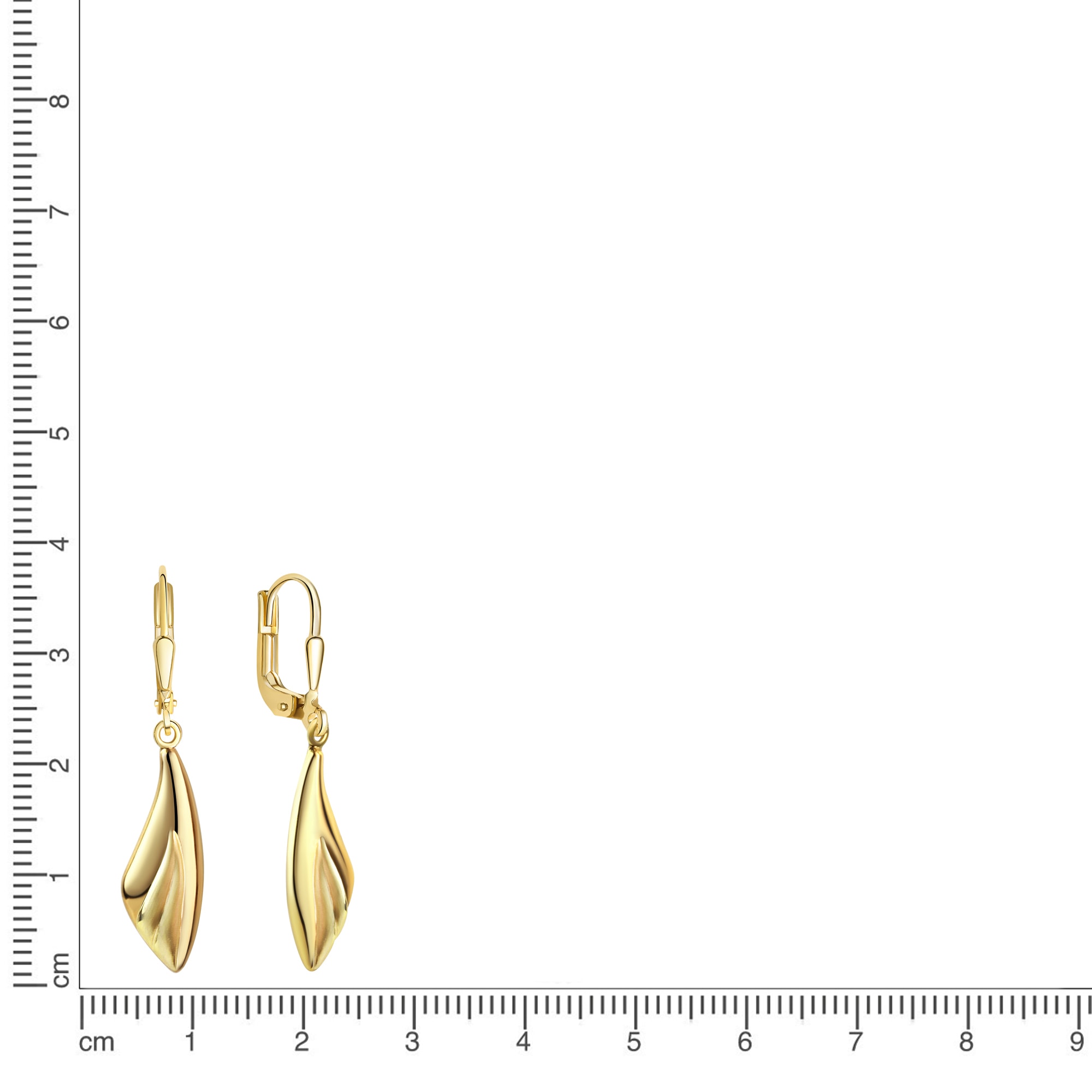 Vivance Paar Ohrhänger »375/- Gelbgold glanz/matt«
