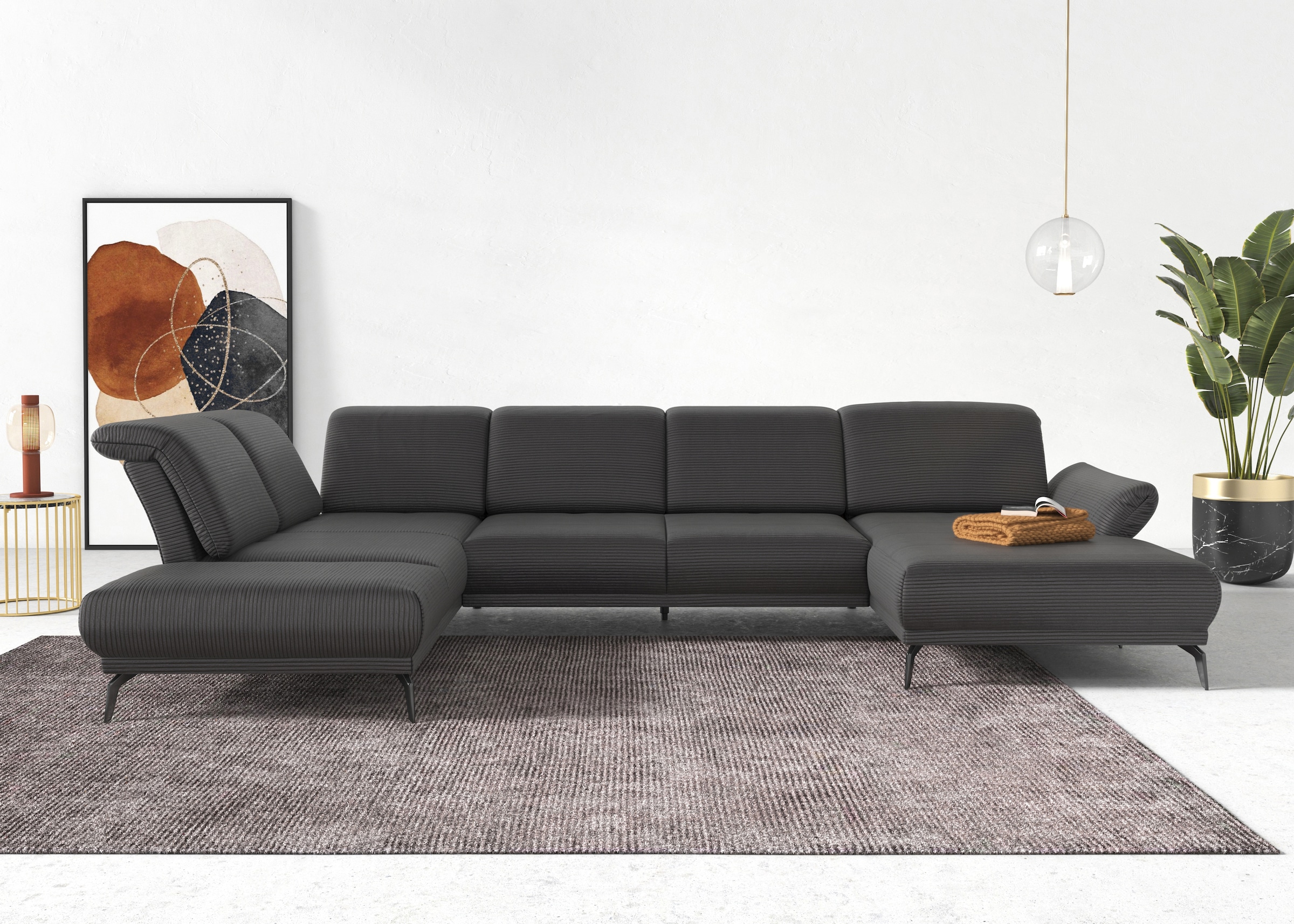 sit&more Wohnlandschaft »Coco U-Form« Sitztiefen-, Arm- und Kopfteilverstel günstig online kaufen