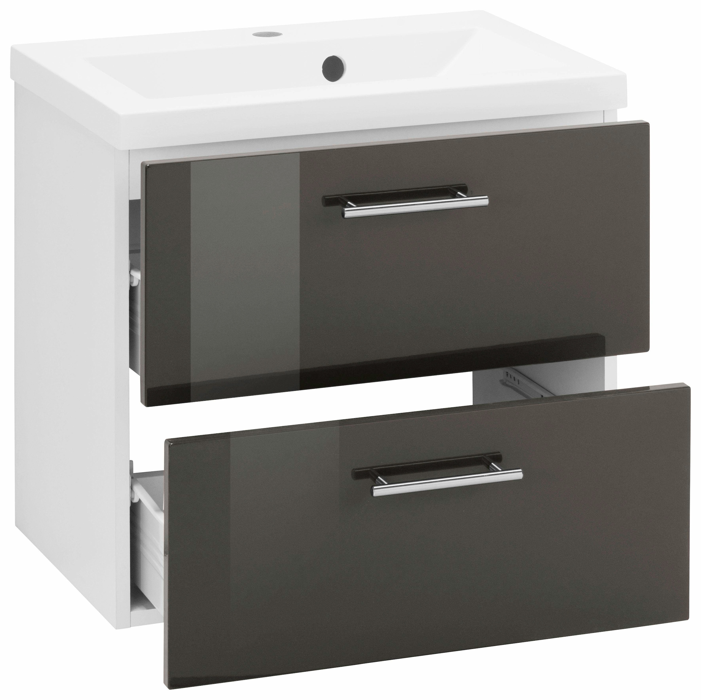 welltime Waschbeckenunterschrank »Venedig«, Badmöbel, Waschtisch inkl. Waschbecken, Breite 60 cm