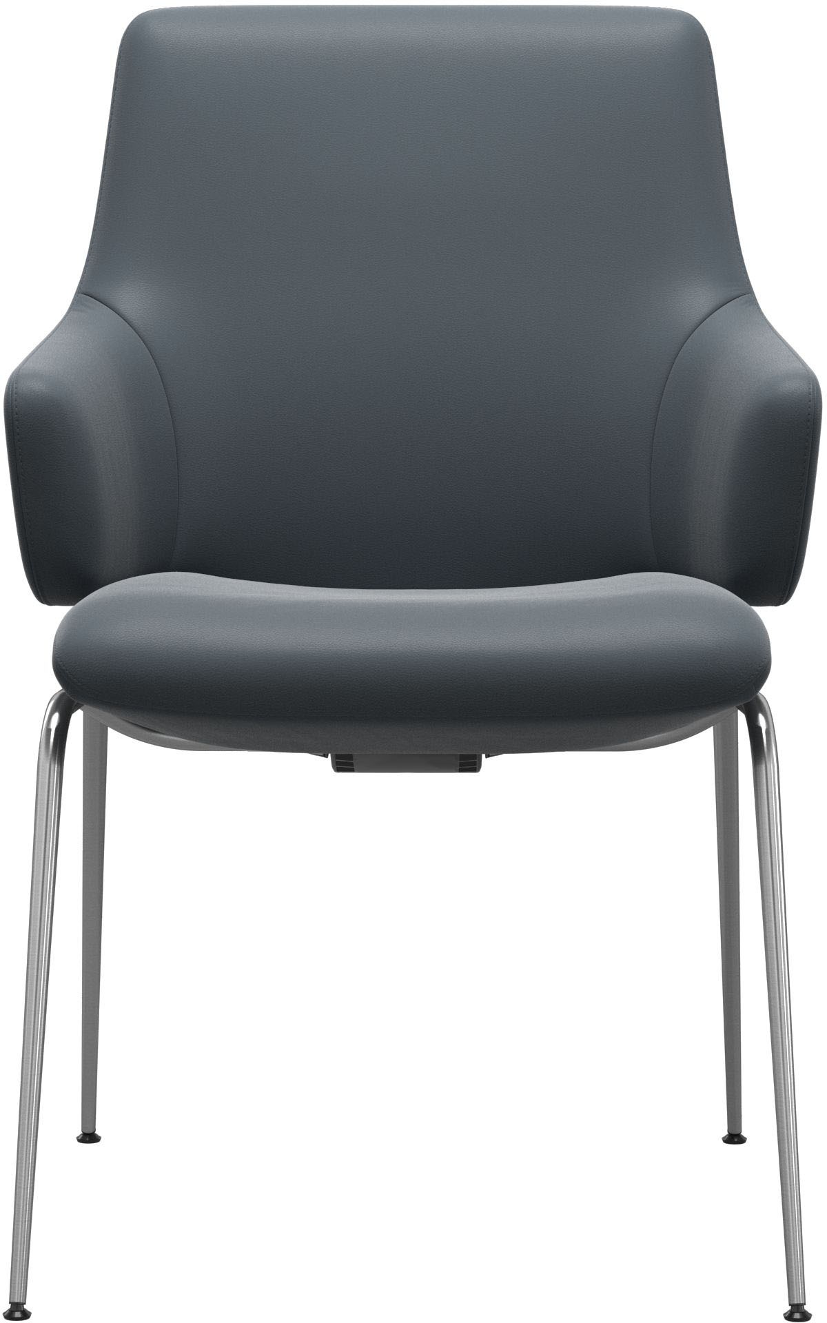 Stressless® Polsterstuhl »Laurel«, Leder BATICK, Low Back mit Armlehne, Größe L, mit Beinen aus Stahl in Chrom glänzend