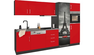 HELD MÖBEL Küchenzeile »Paris«, mit E-Geräten, Breite 290 cm kaufen