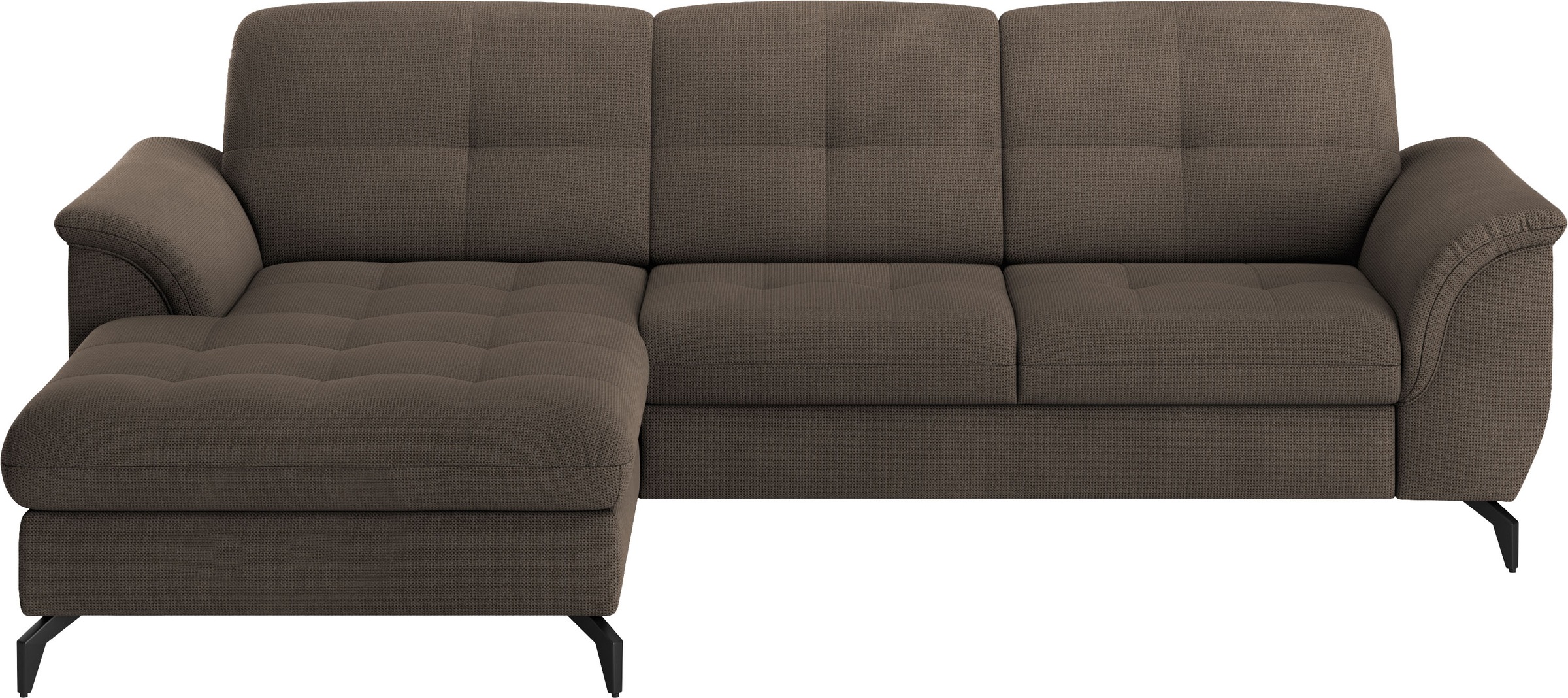 sit&more Ecksofa »Zora L-Form«, wahlweise mit Bettfunktion und Bettkasten