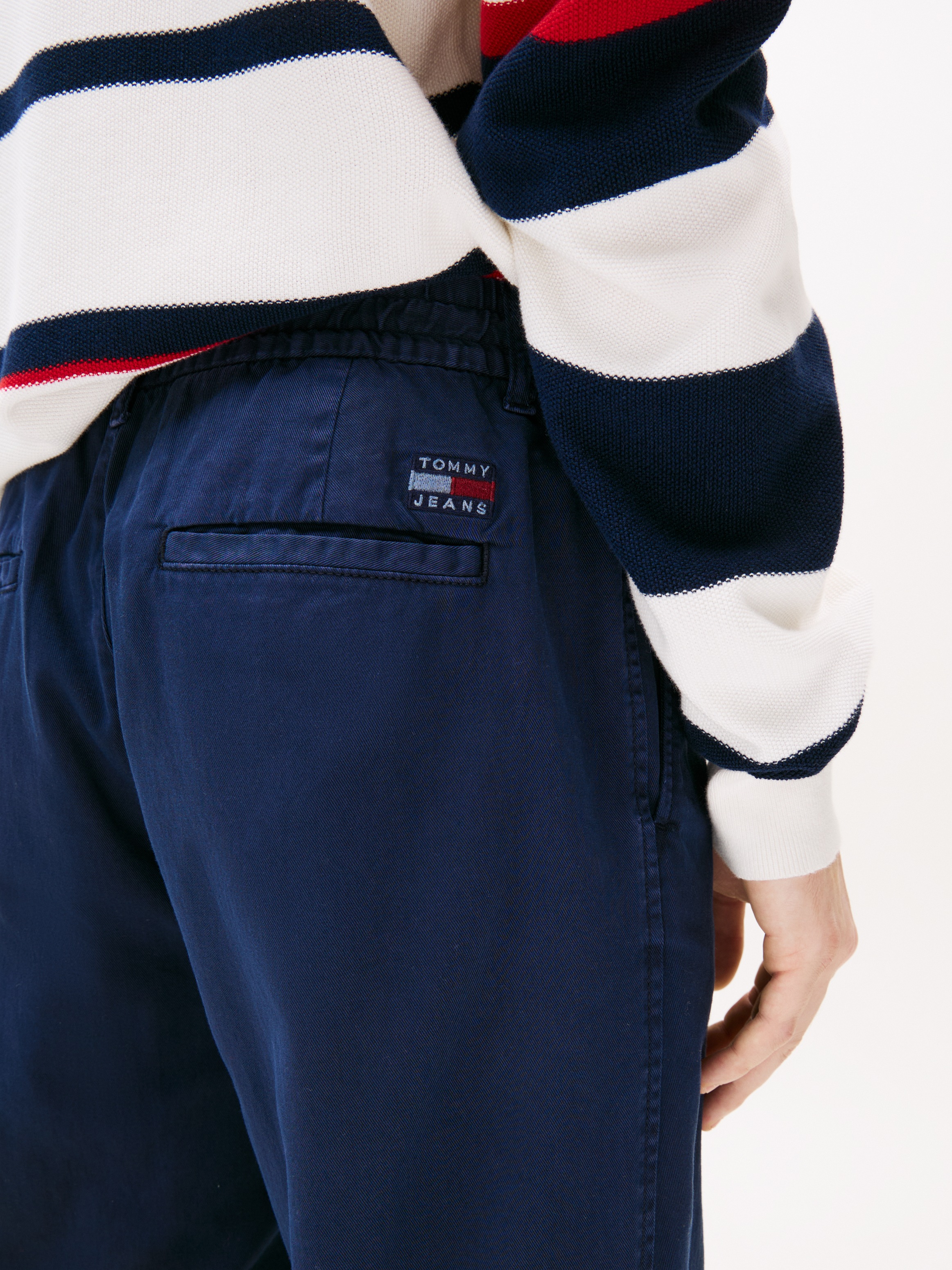 Tommy Jeans Stoffhose »TJM ISAAC LIGHT COTTON PANTS«, Mit Gürtelschlaufen