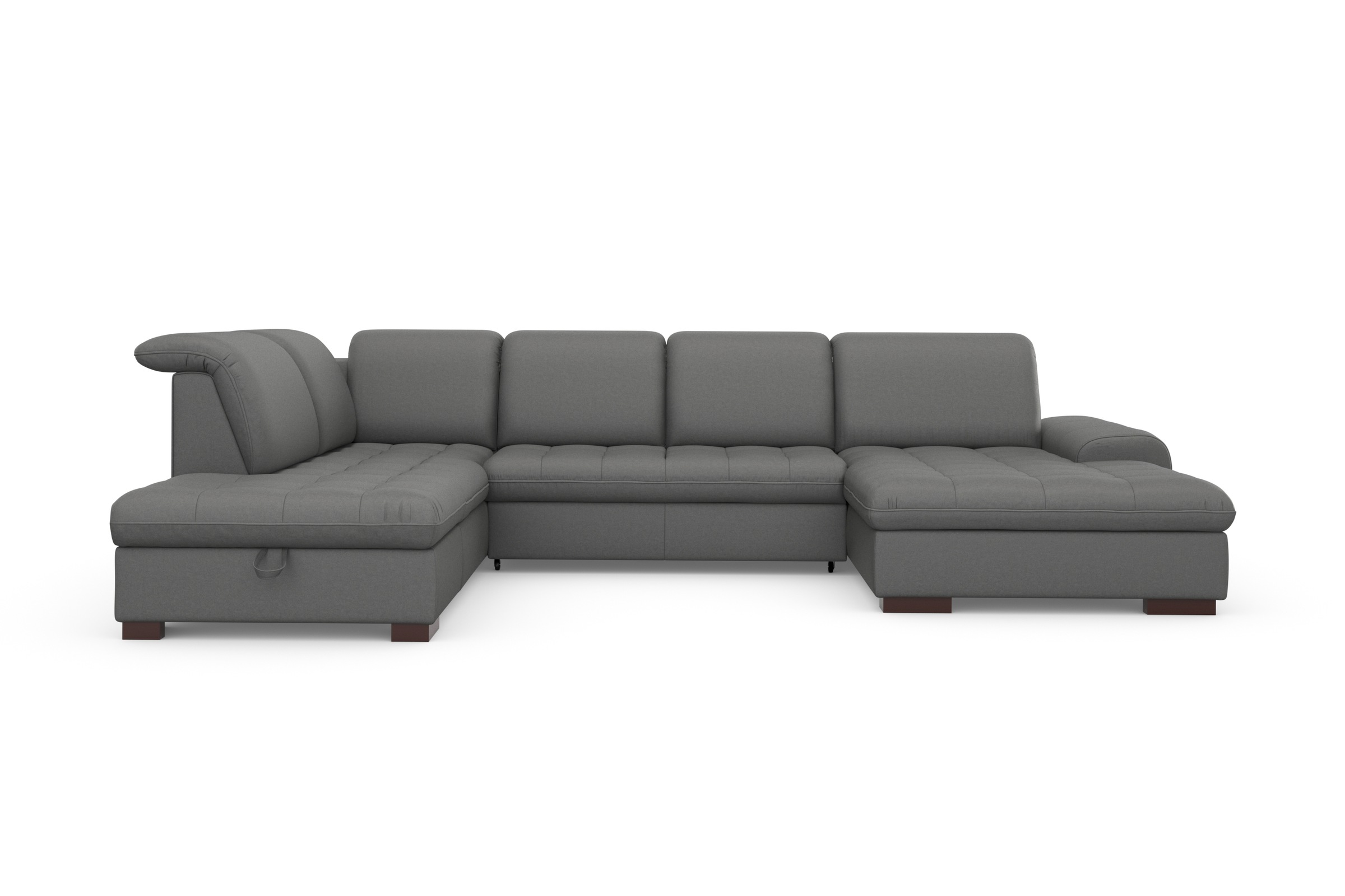 sit&more Wohnlandschaft »Luxor U-Form«, wahlweise mit Bettfunktion, Bettkasten und Kopfteilverstellung