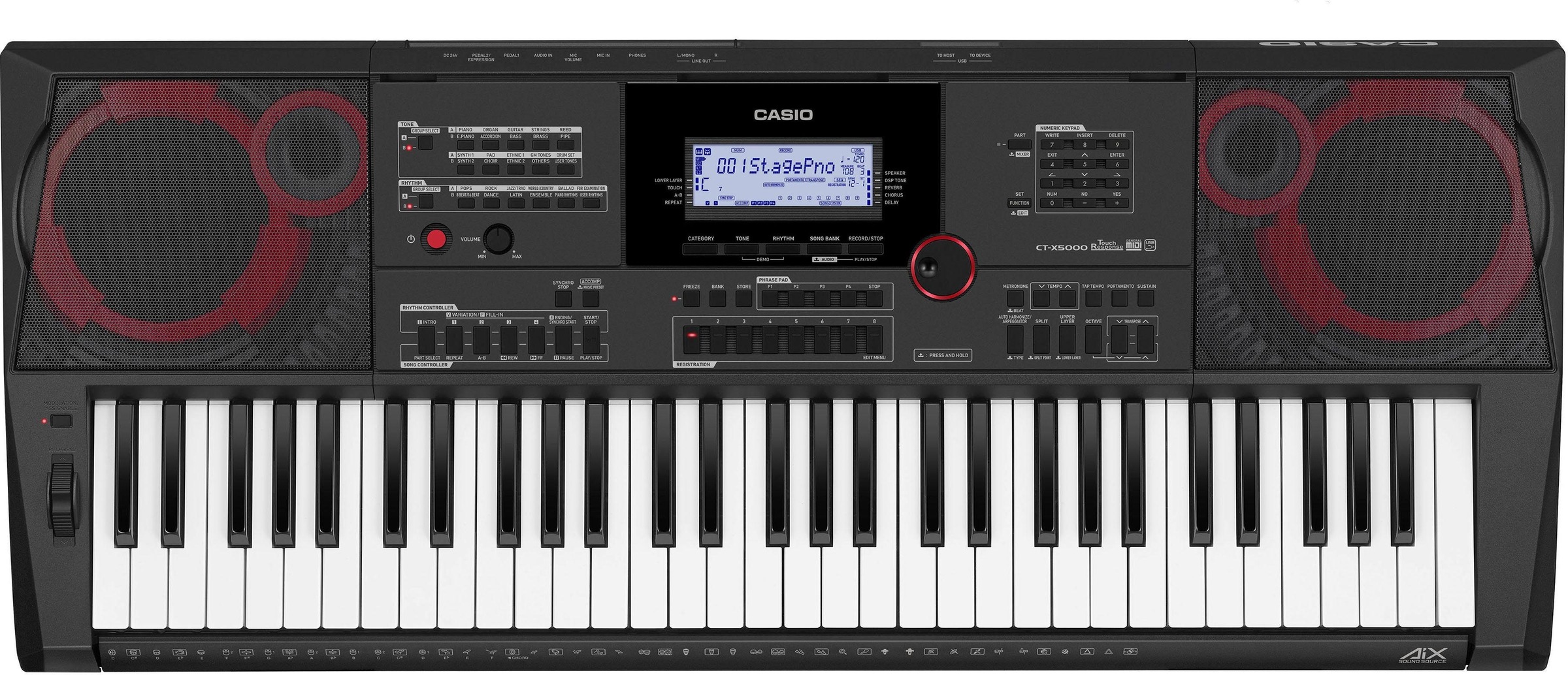 CASIO Home-Keyboard »CT-X5000«, inklusive Keyboardstativ