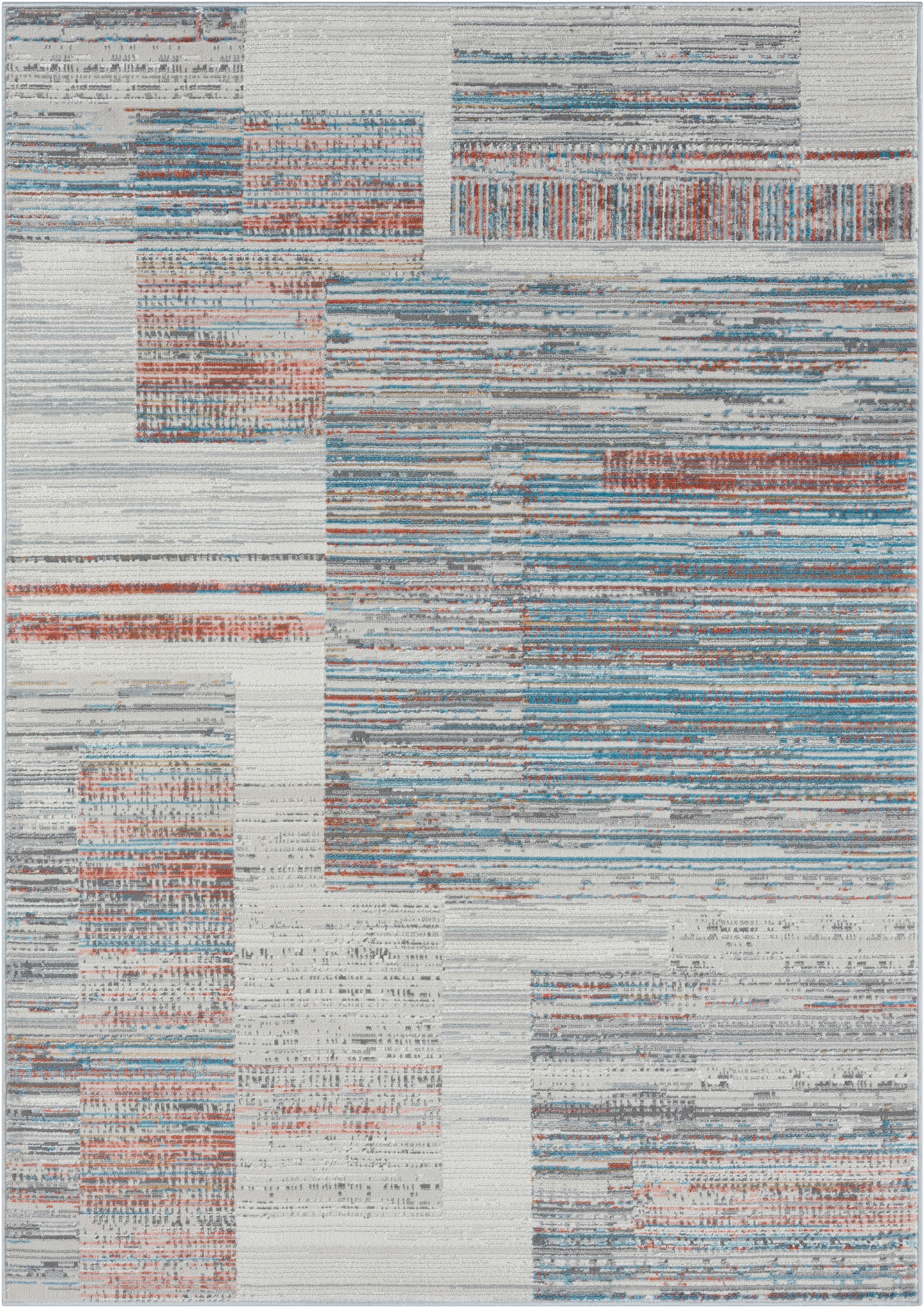 OTTO home Teppich »Ziven« rechteckig 8 mm Höhe Kurzflor, modern bunt pflege günstig online kaufen