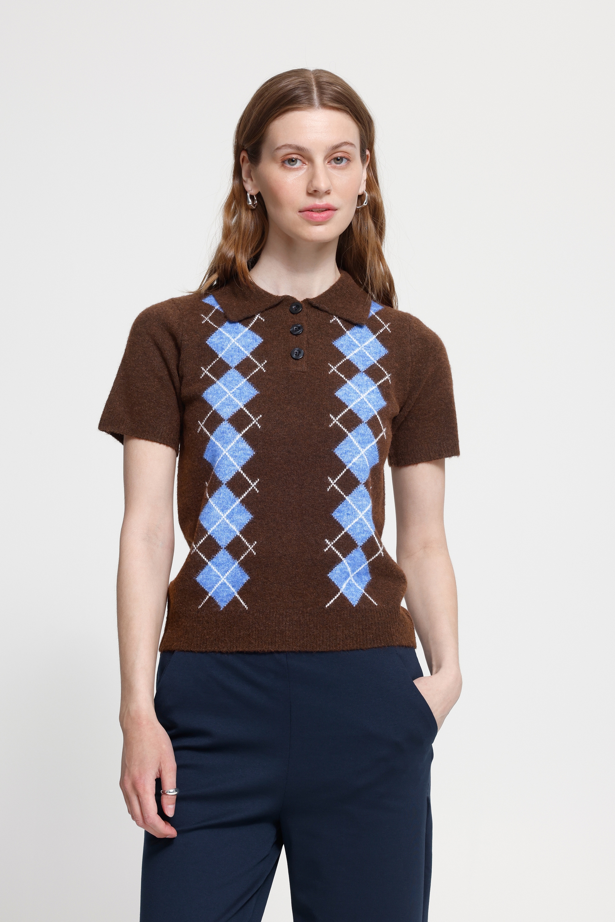 Ichi Kurzarmpullover »Kurzarm-Bluse IHDASILA«