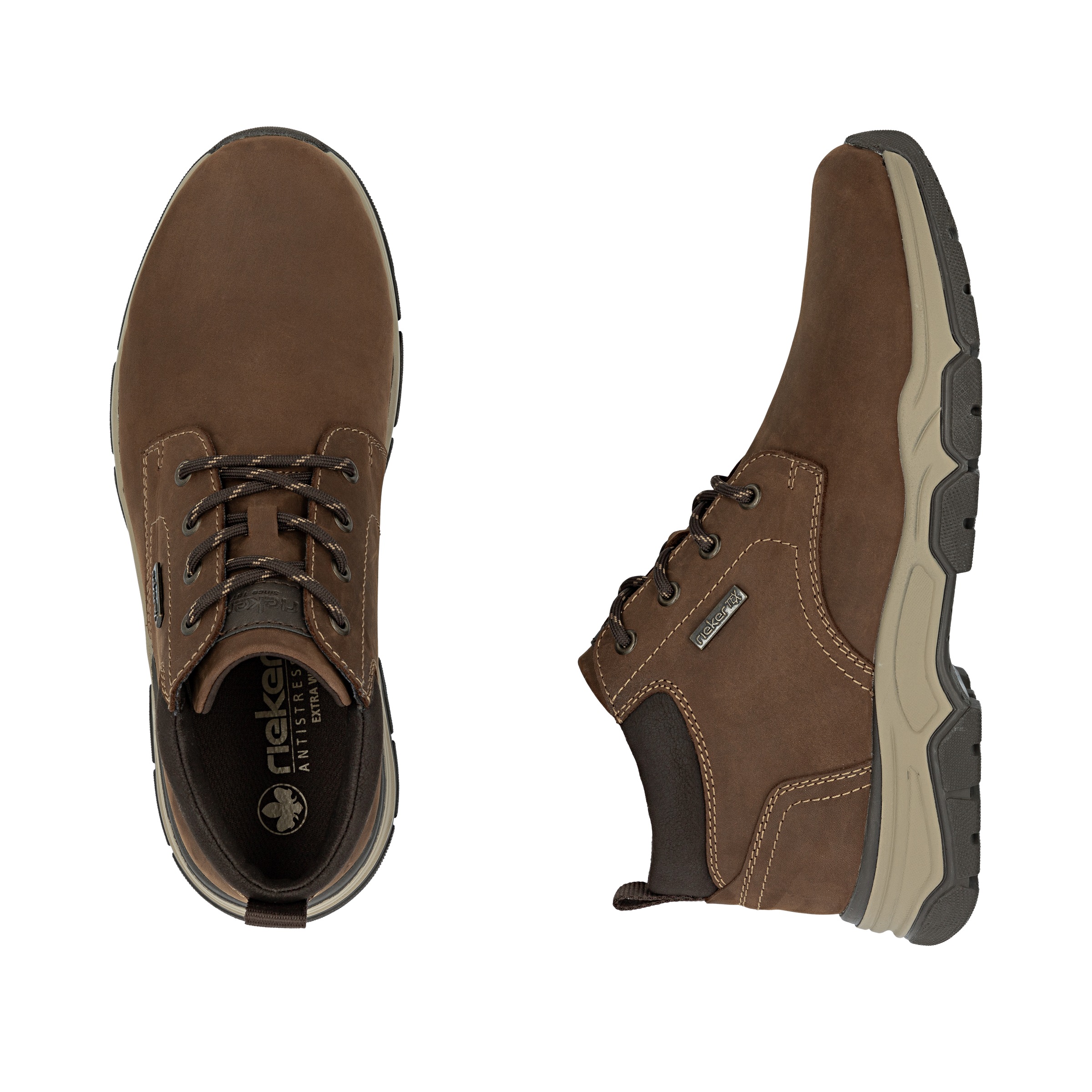 Rieker Schnürboots, Stiefelette, Casual Boots mit Schaftrandpolsterung, TEX-Membran