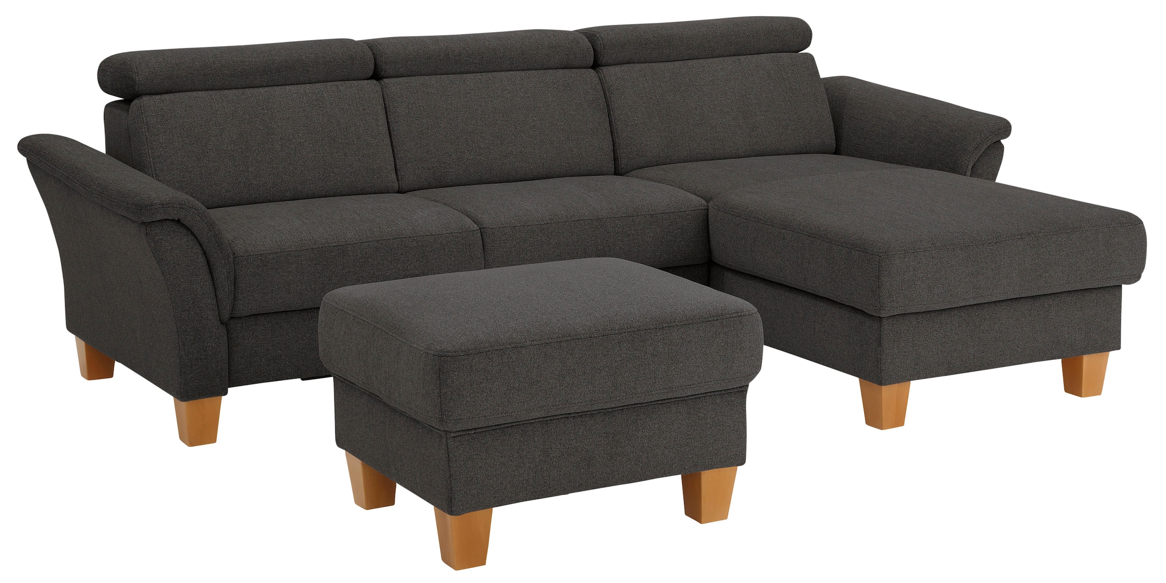 Home affaire Ecksofa »Conville L-Form«, Federkern, wahlweise mit Bettfunktion und Bettkasten bzw. Stauraum