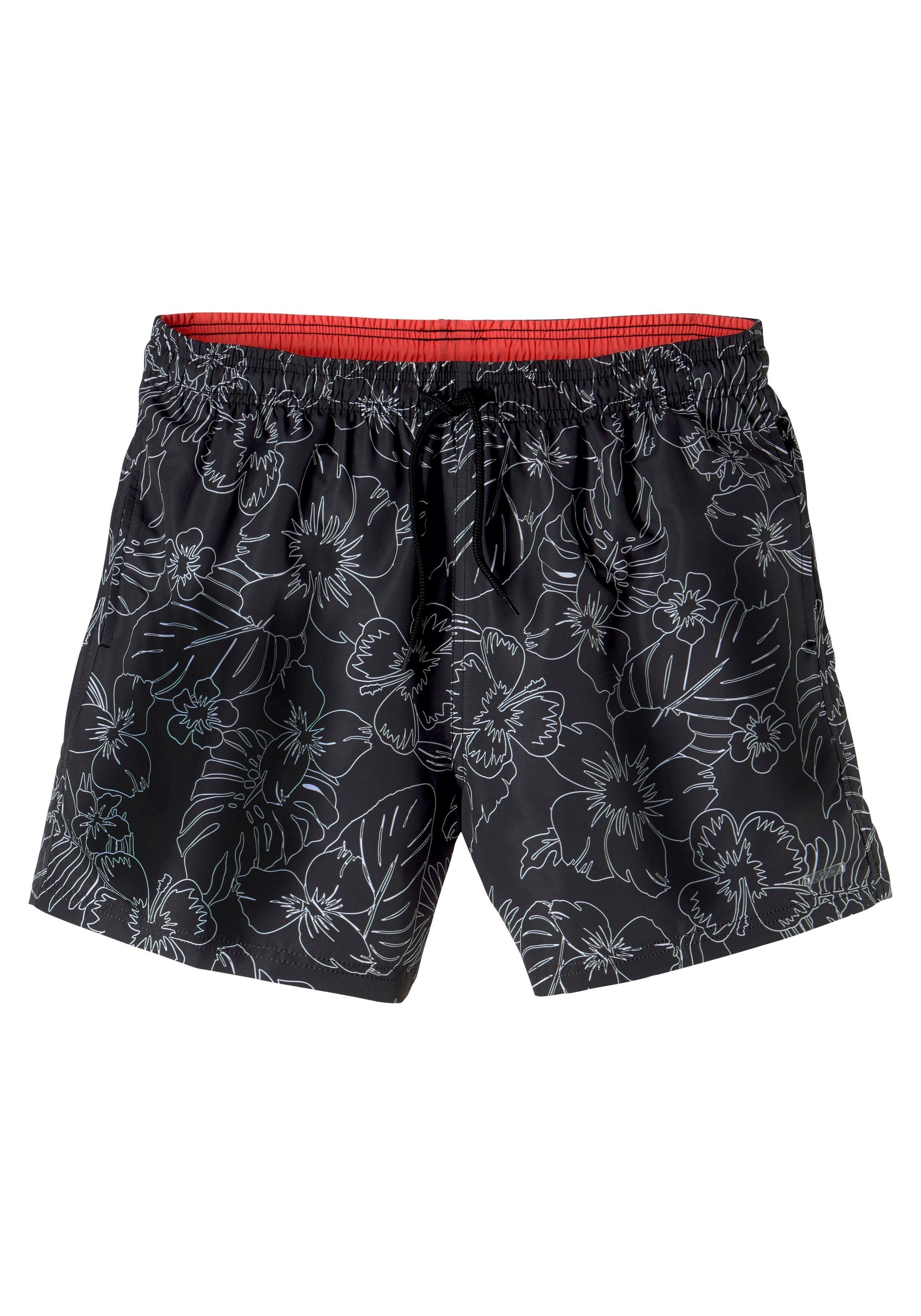 s.Oliver Badeshorts, mit modernem Print