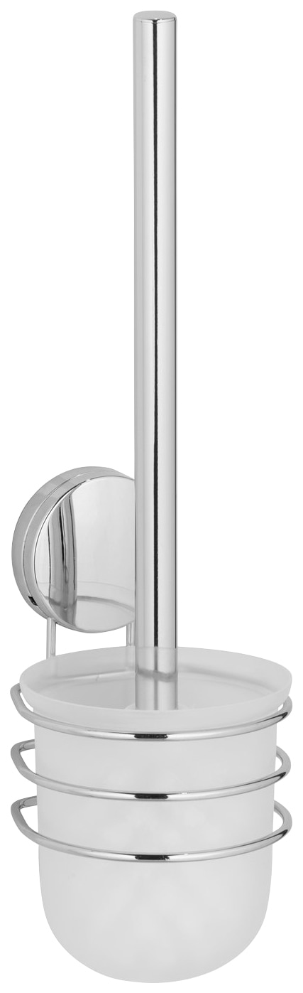 WENKO WC-Garnitur »Osimo«, aus Stahl-Kunststoff, Bürstenhalter, Befestigen ohne bohren