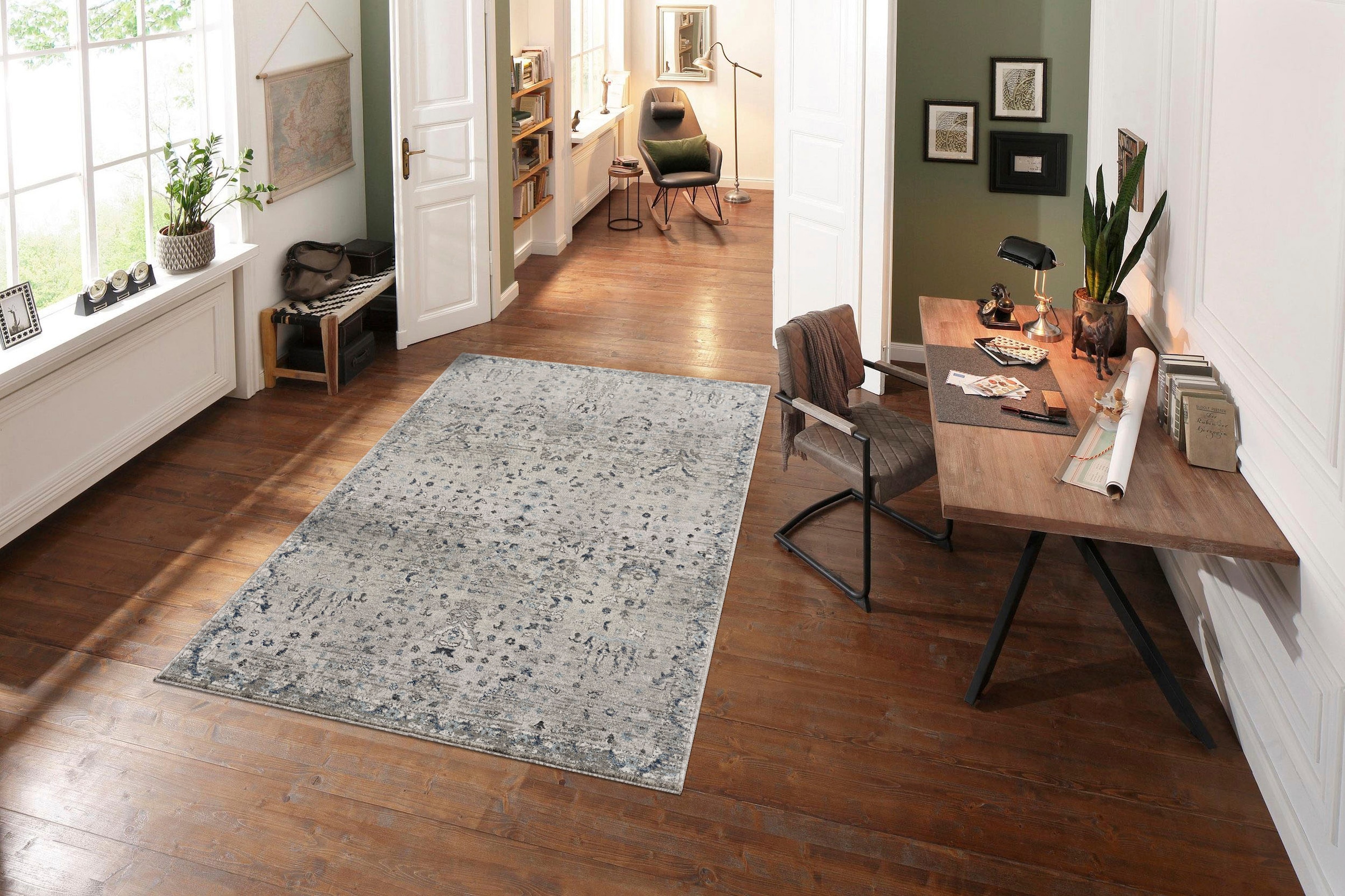 Home affaire Teppich »Clovis«, rechteckig, Teppich im Orient-Design, mit  Bordüre, Vintage bequem und schnell bestellen