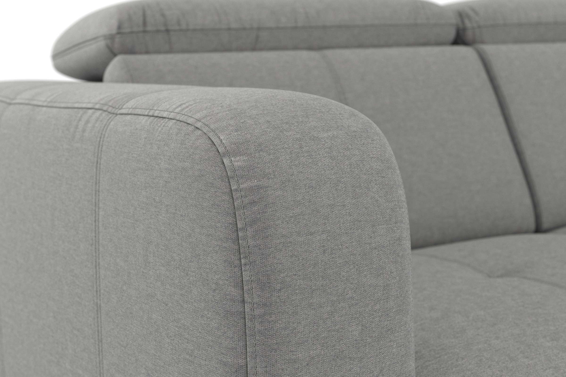 sit&more Ecksofa »Belluci L-Form«, inklusive Federkern, wahlweise mit Bettfunktion und Bettkasten