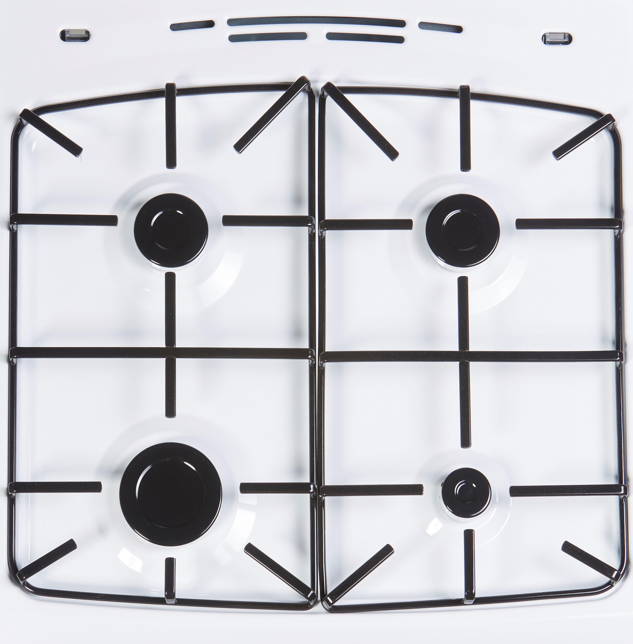 Amica Gas-Standherd »SHGG 910 100 W«, mit Backauszug, Einhand-Funkenzündung