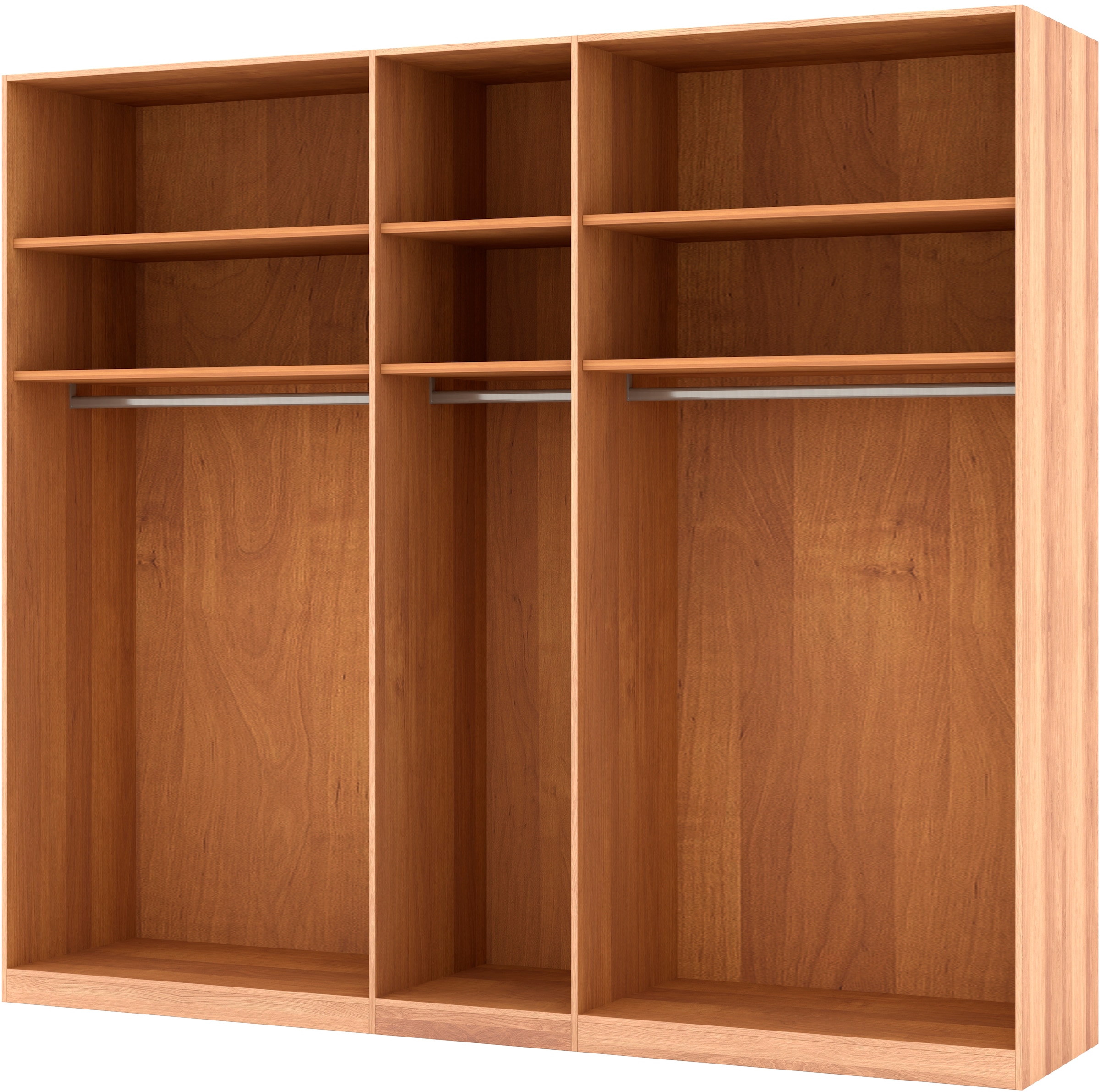 Musterring Drehtürenschrank »Sorrent, Kleiderschrank«, (mit Türdämpfern, in 5 Breiten & 2 Höhen, extra Böden, MADE IN GERMANY), Türen in Eiche massiv mit Absetzung in Schiefer, verschiedene Maße