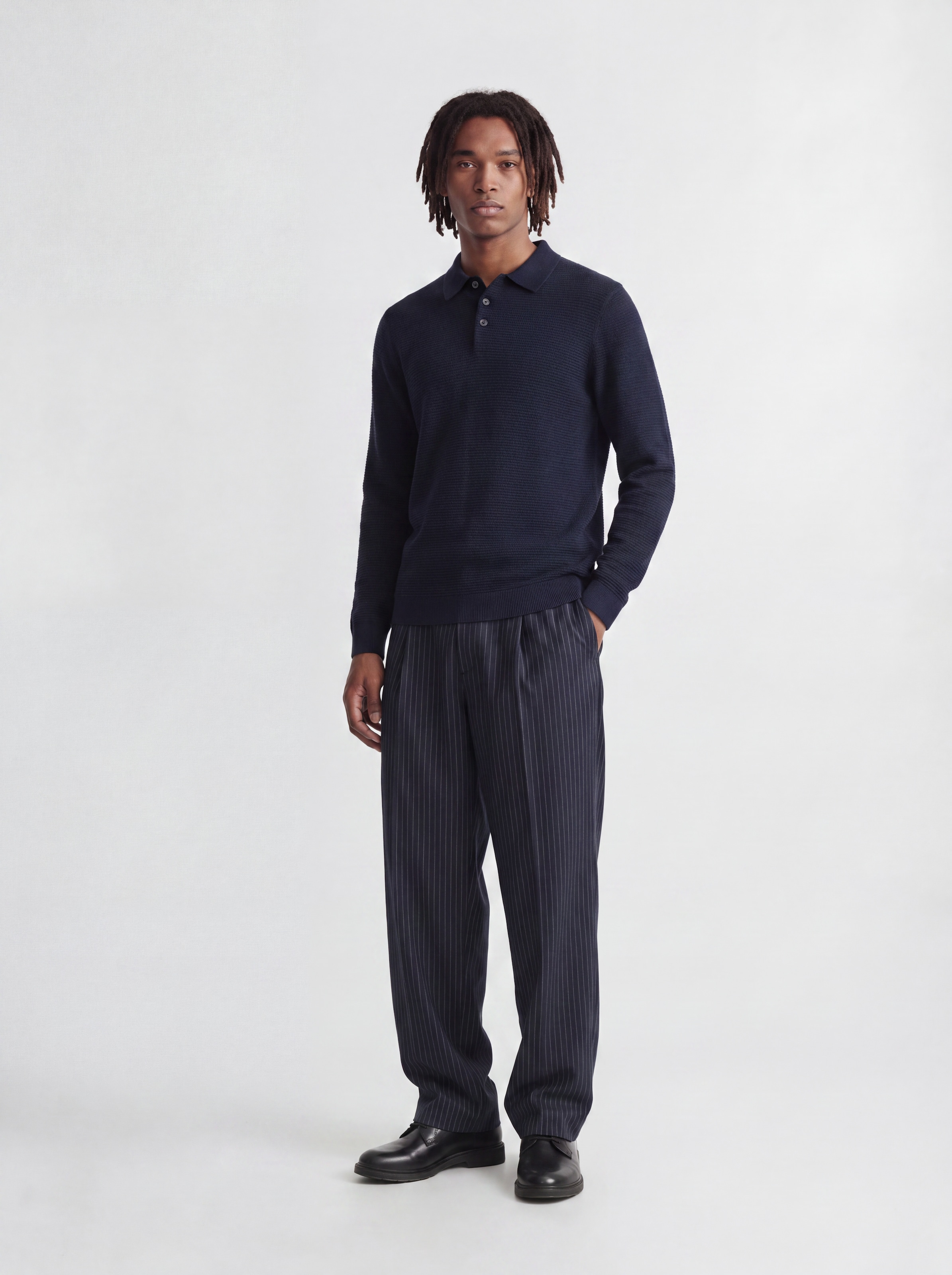 Jack & Jones Polokragenpullover »JPRBLURILEY KNIT POLO LS« Baumwolle,