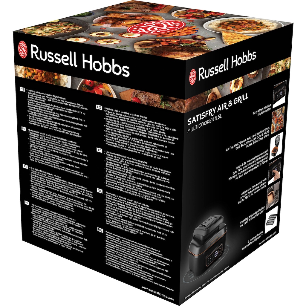 RUSSELL HOBBS Heißluftfritteuse »Multikocher SatisFry Air & Grill 26520-56«, 1745 W, Fassungsvermögen 5,5 l