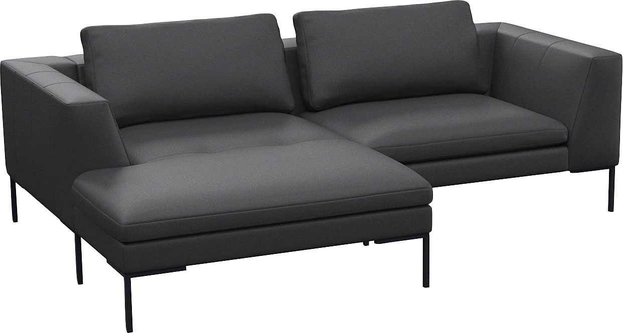 FLEXLUX Ecksofa »Loano, superbequemer Sitzkomfort durch Kaltschaum im Sitz, günstig online kaufen