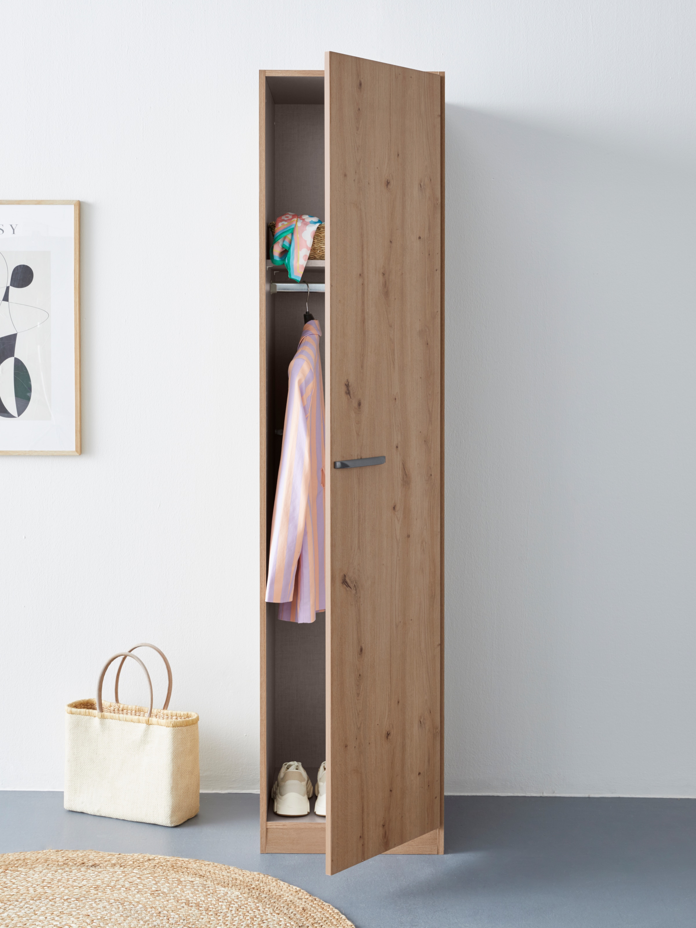 INOSIGN BY RAUCH Drehtürenschrank »Kleiderschrank Schrank Garderobe Wäscheschrank VANDOR«, in drei Breiten, Höhe 197 cm, Griffe in Graumetallic MADE IN GERMANY