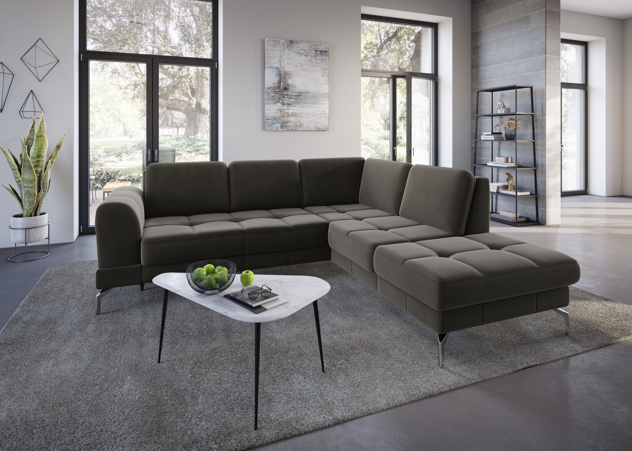 sit&more Ecksofa »Bendigo L-Form«, inklusive Sitztiefenverstellung, Bodenfr günstig online kaufen