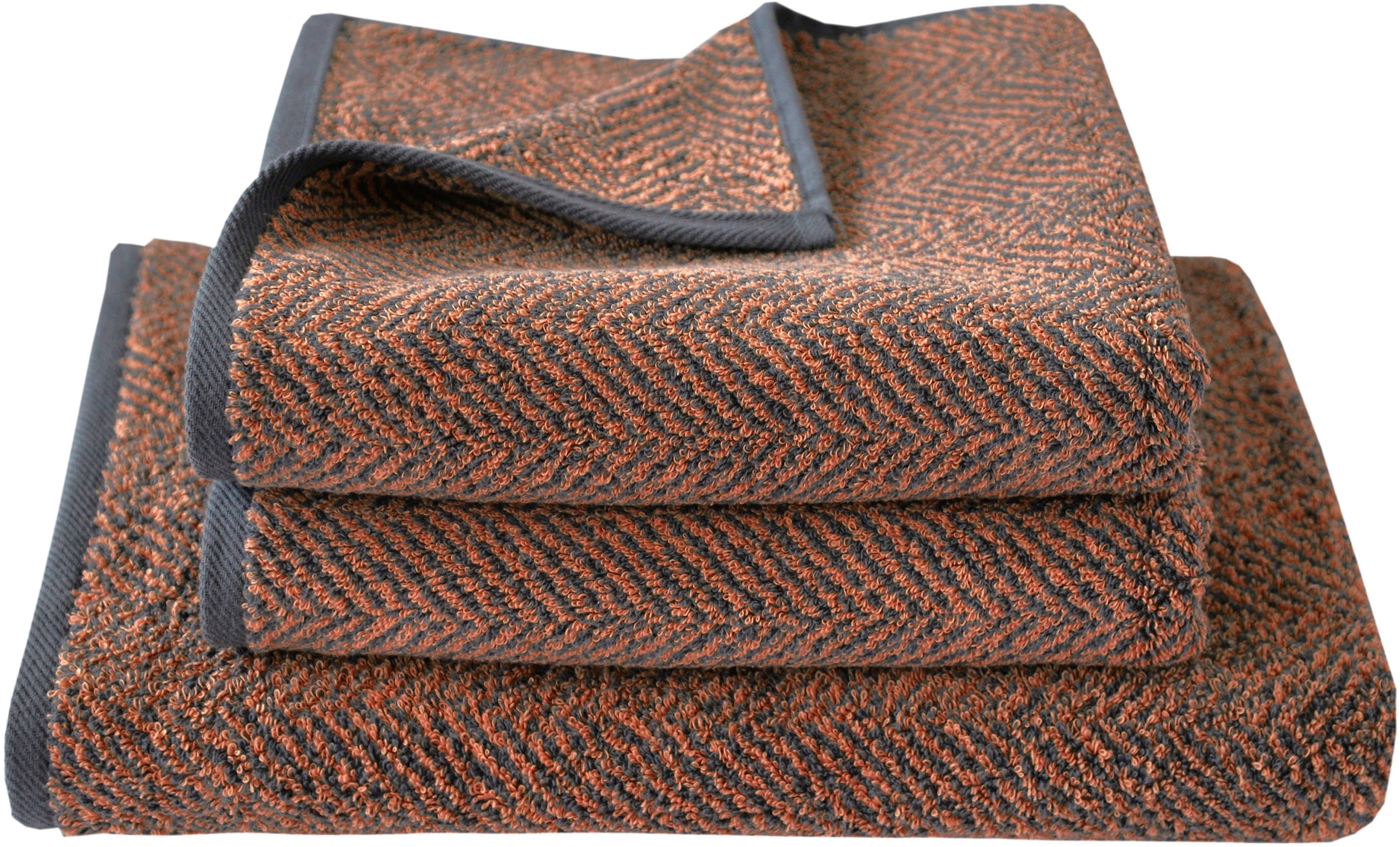 Dyckhoff Handtuch Set »Golden Shades Herringbone« Set 3 Stk. Walkfrottier m günstig online kaufen