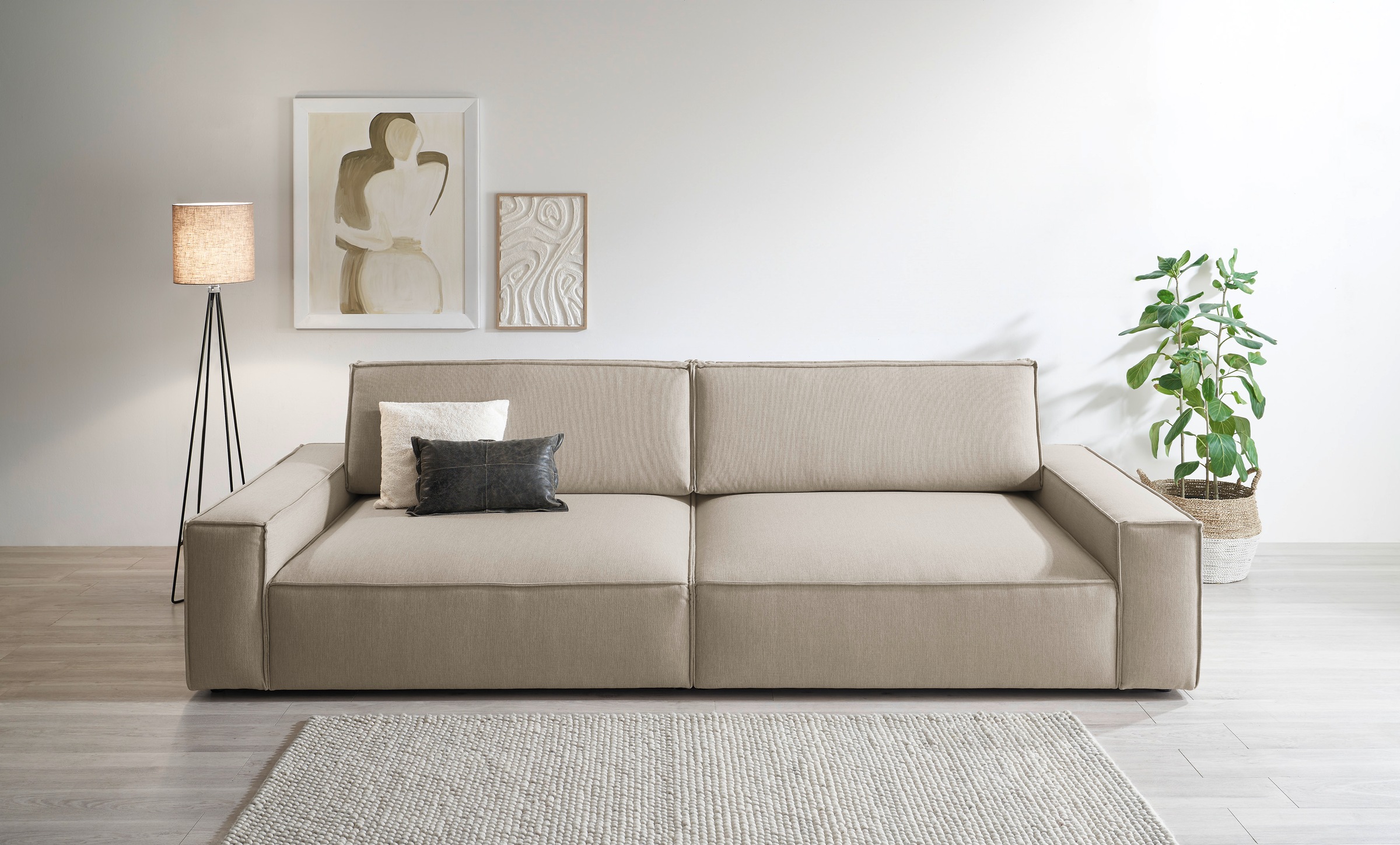 Home affaire Big-Sofa »NEU: SHERWOOD XXL, Big-Sofa (316cm), extra tiefe Sit günstig online kaufen