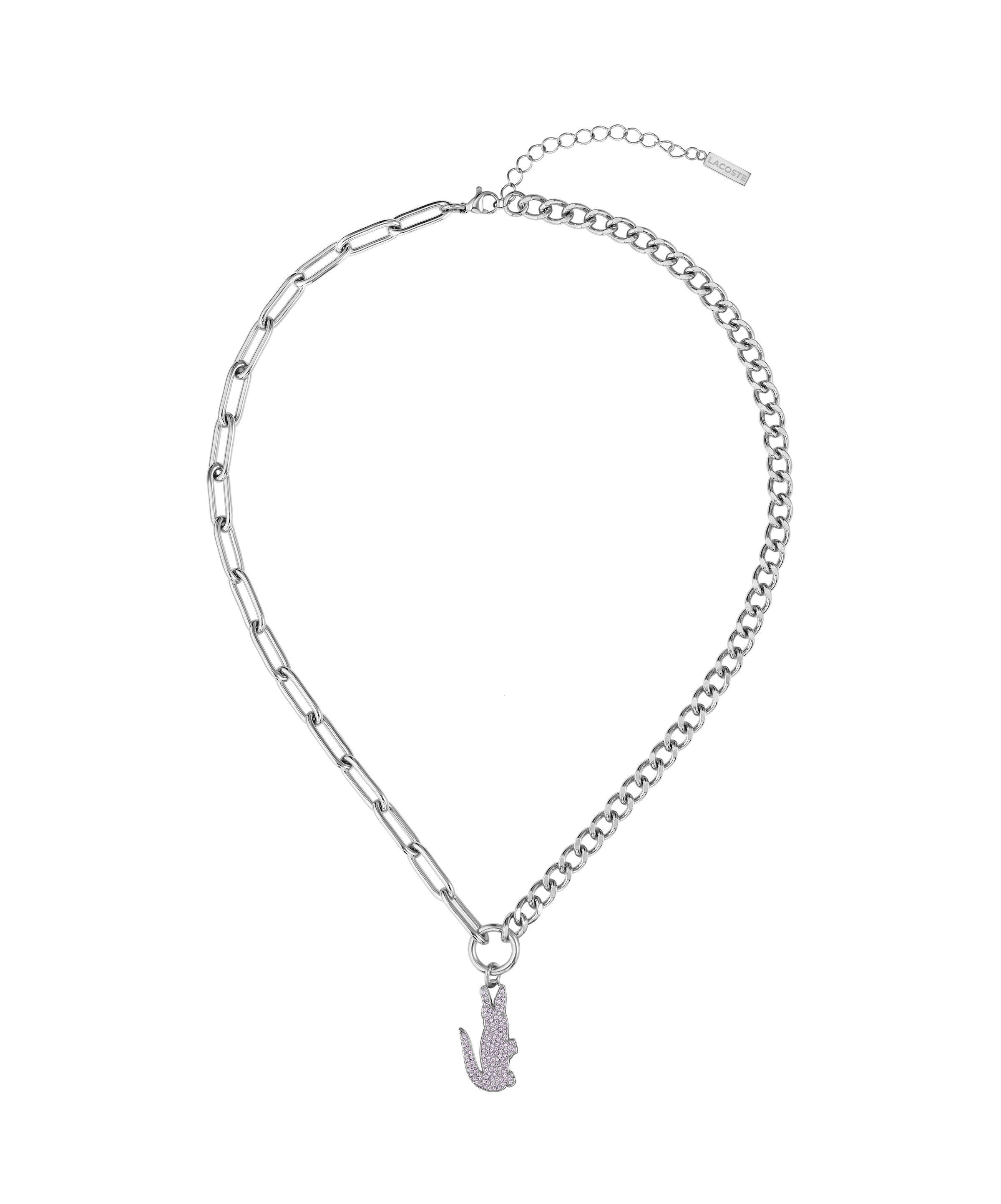 Lacoste Kette mit Anhänger »CROCODILE«, mit Preciosa Crystal