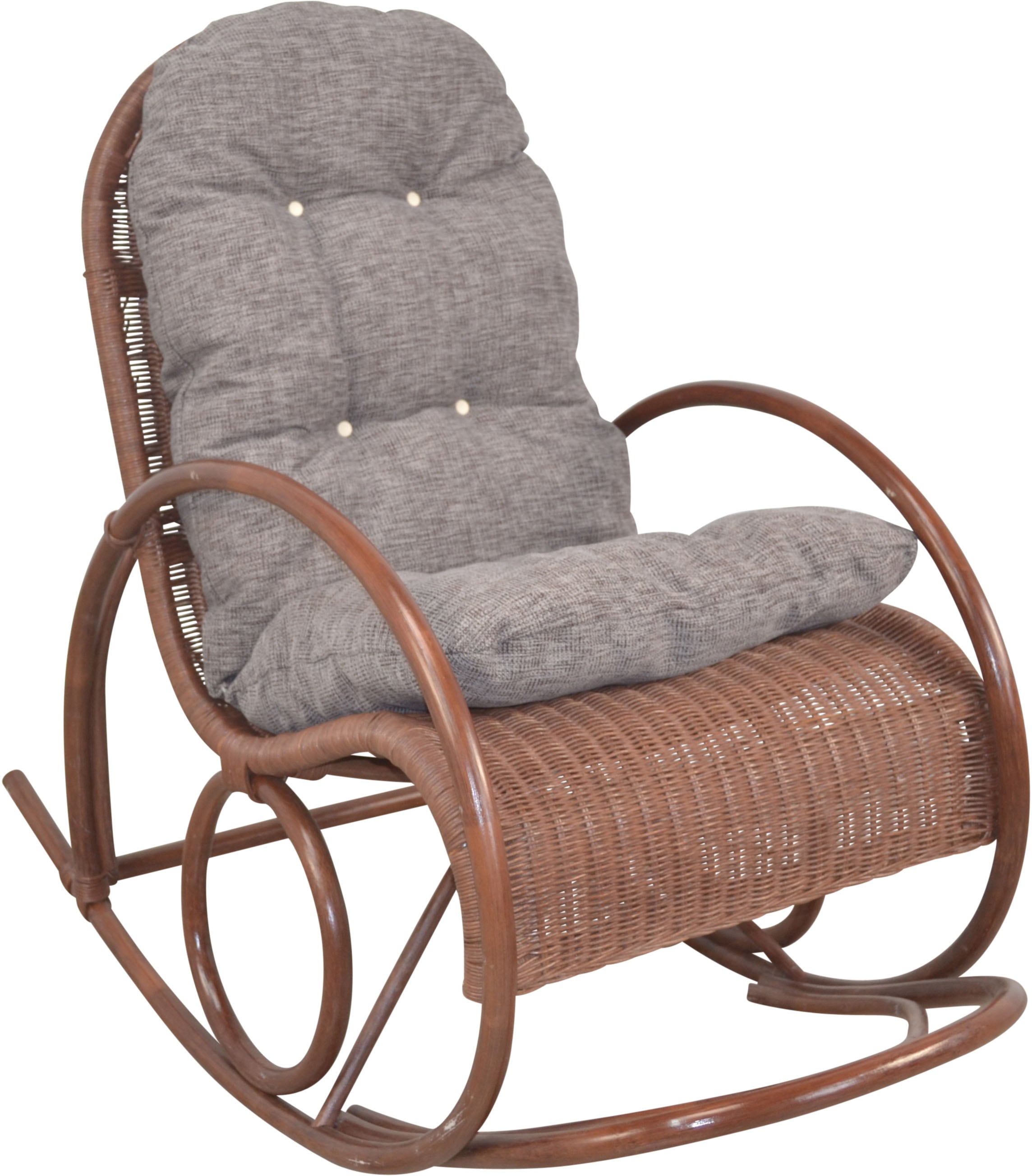 HOFMANN LIVING AND MORE Schaukelsessel 1 Stk. tlg. Handgeflochten günstig online kaufen