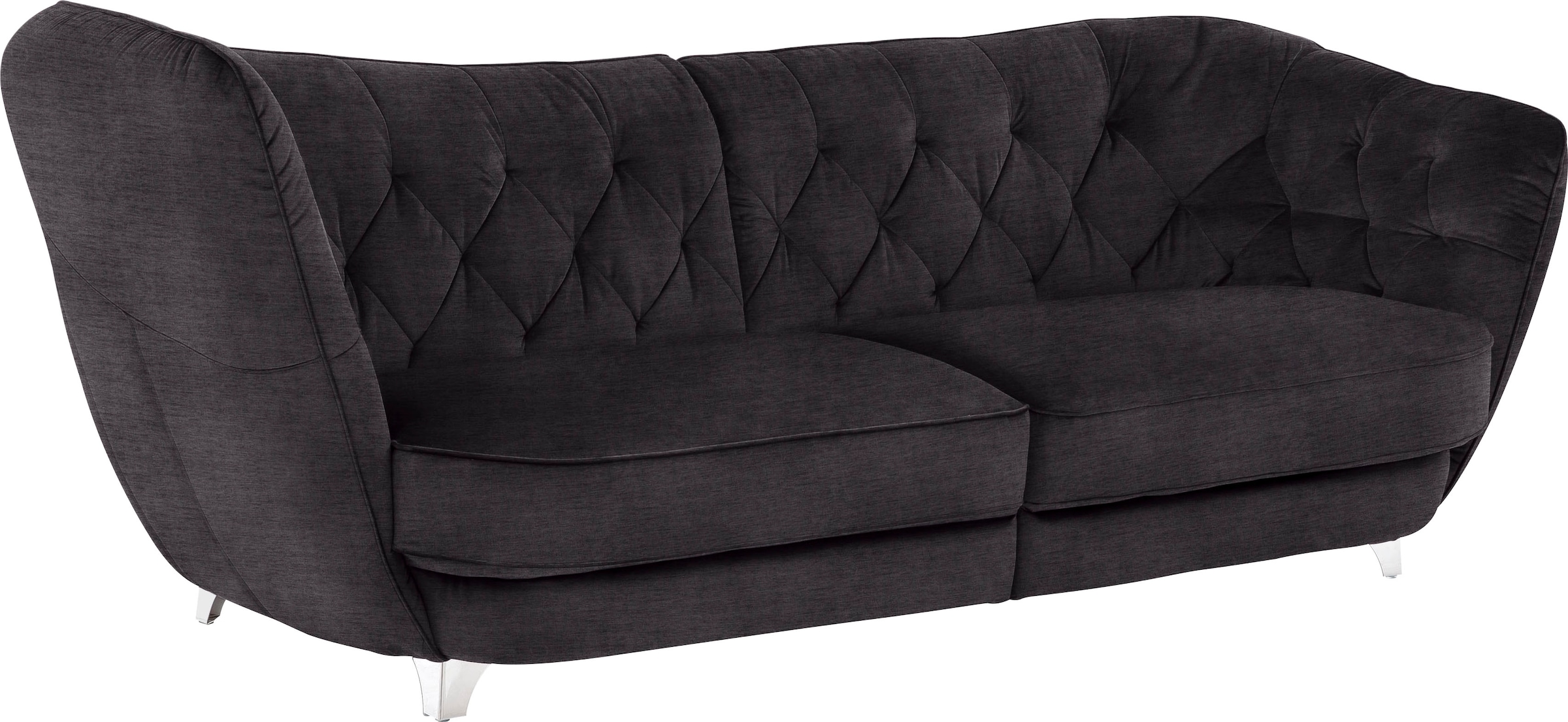 Leonique Big-Sofa »Retro«, stylischer Hochlehner günstig online kaufen